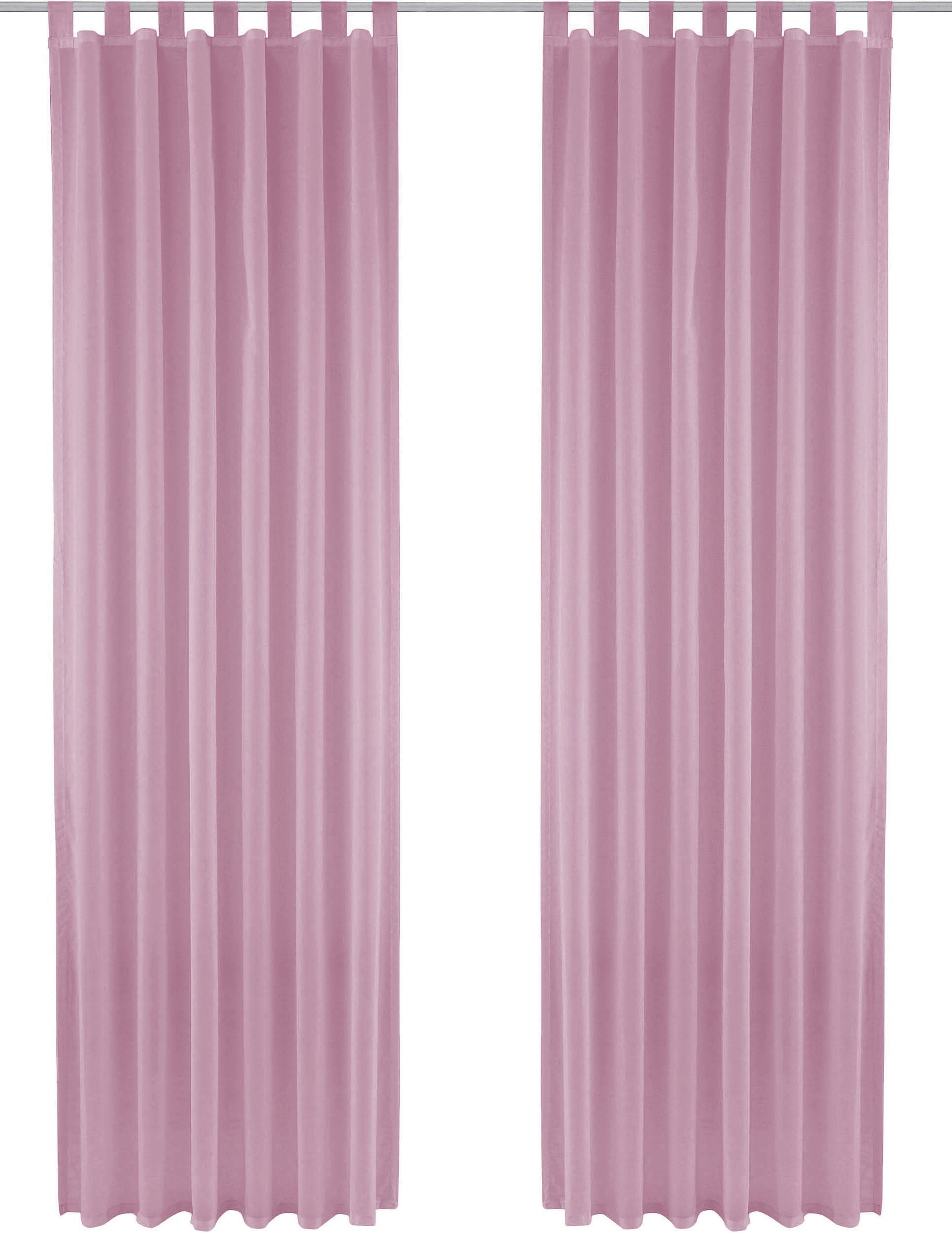 my home Gardine »XANA mit Ösen, Kräuselband oder Schlaufen«, (1 St.), Bestseller, einfarbig, 1 bzw. 2 Schals, pflegeleicht, Schal
