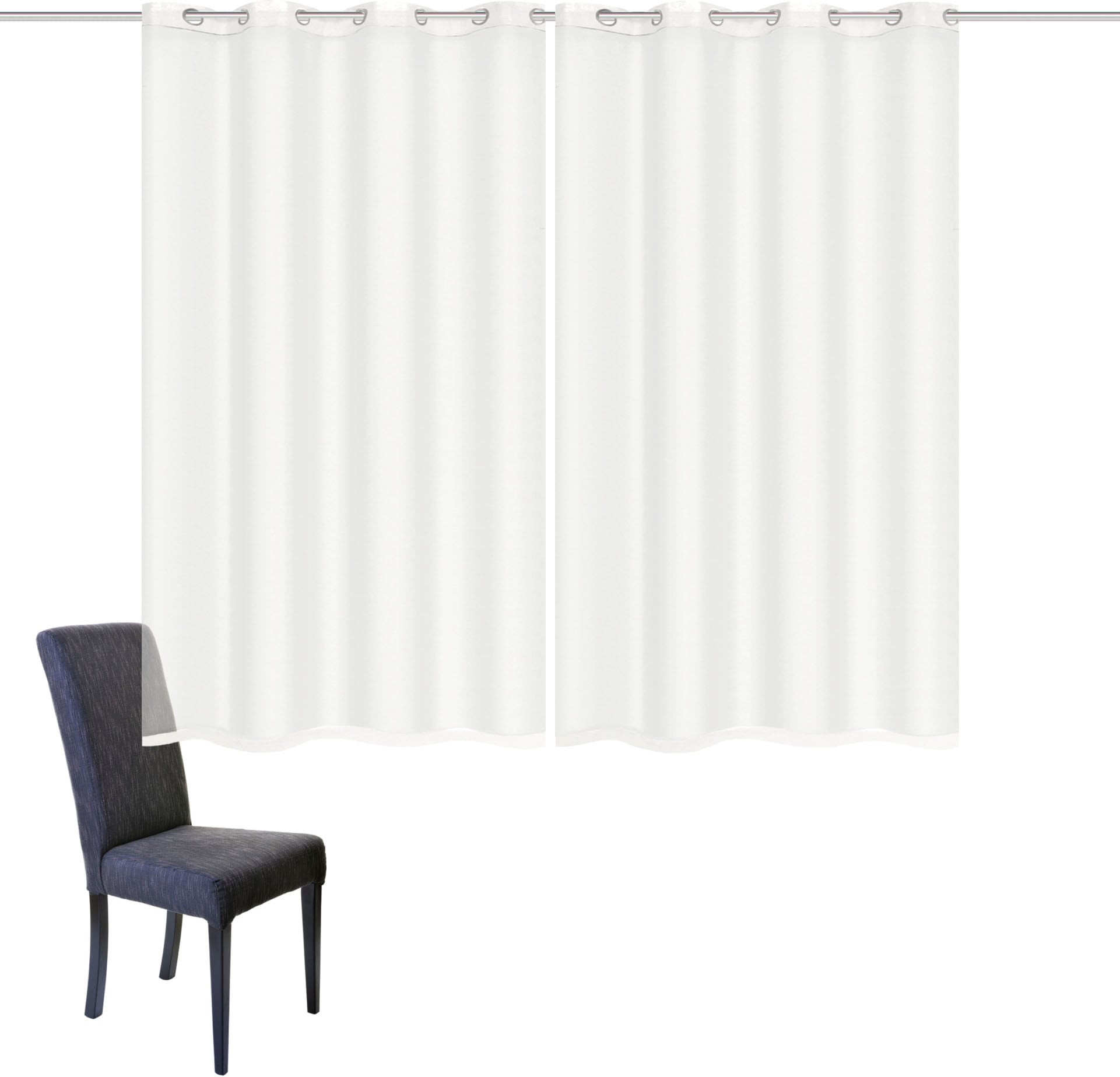 HOME WOHNIDEEN Gardine »DOLLY« Ösen 2 Stk. tlg. transparent