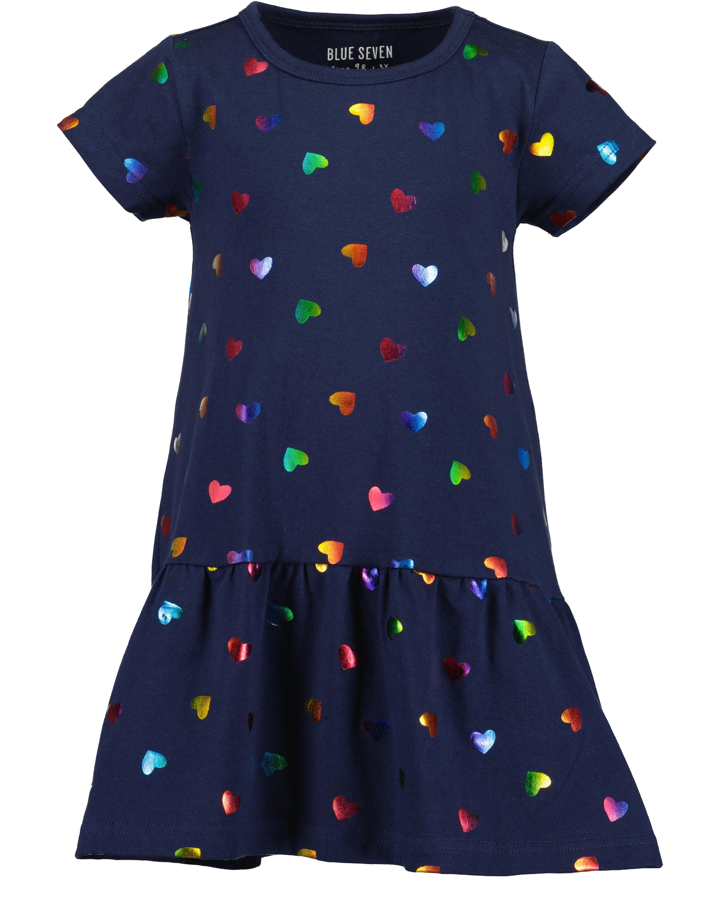 Blue Seven Robe en jersey 1 pièces tlg. im tollem Herzchen-Folien-Alloverprint