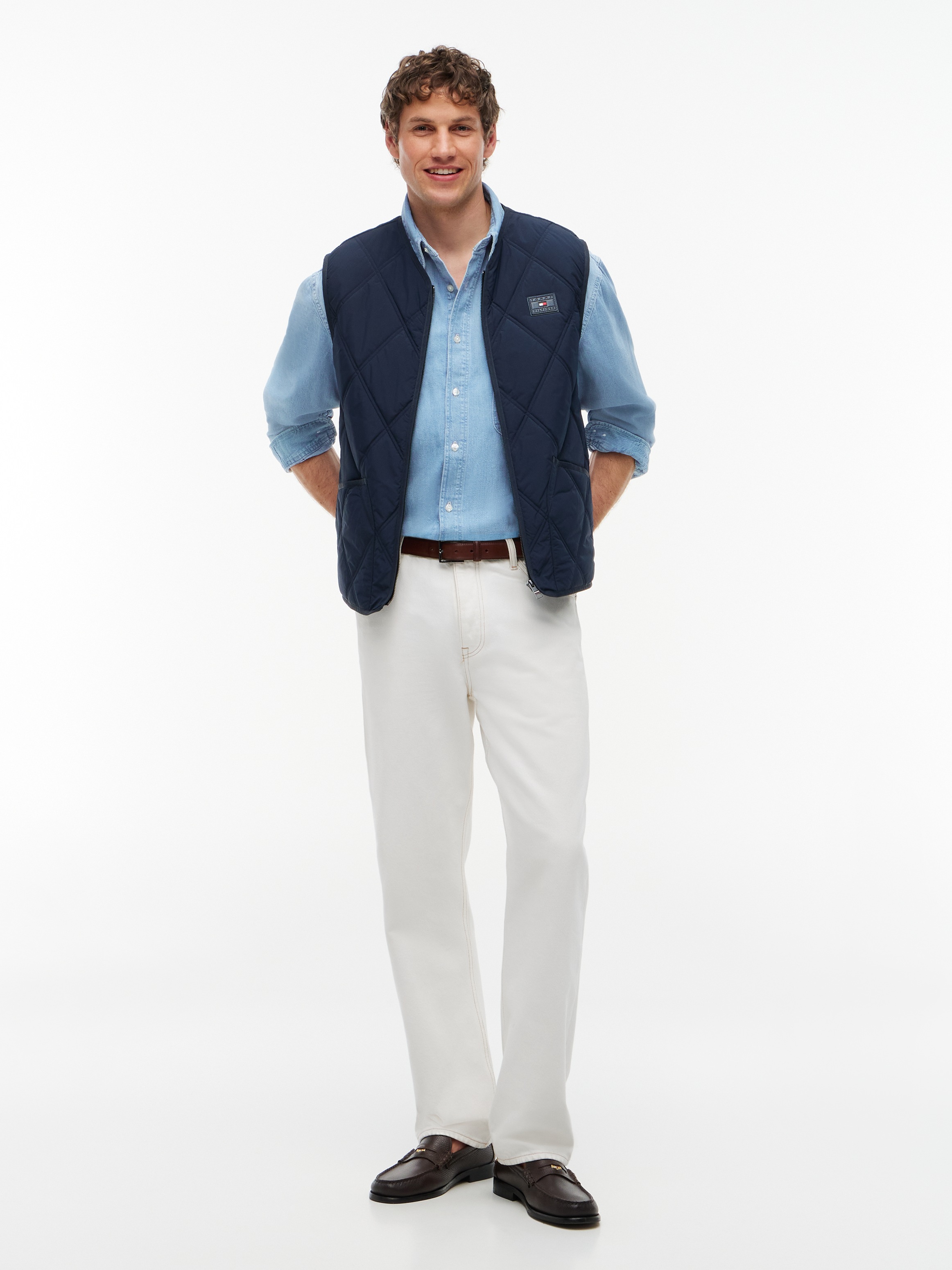 Tommy Hilfiger Steppweste »DIAMOND QUILT« mit Rautensteppung und Reissverschluss