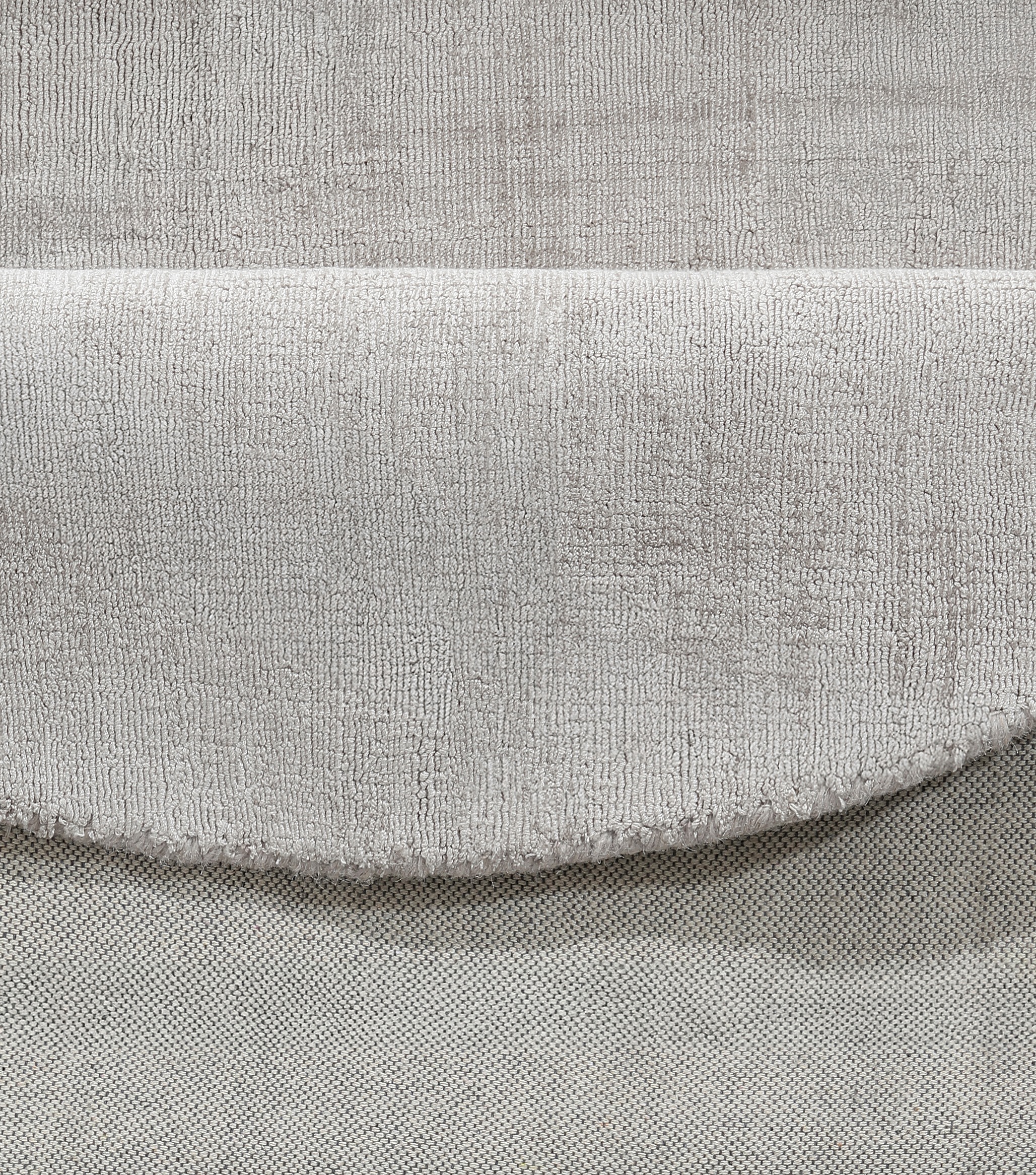 my home Teppich »Shirley, handgewebter Viskose-Teppich, farblich changierend«, rund, 12 mm Höhe, Handweb Teppiche, Wohnzimmer, Schlafzimmer, Esszimmer