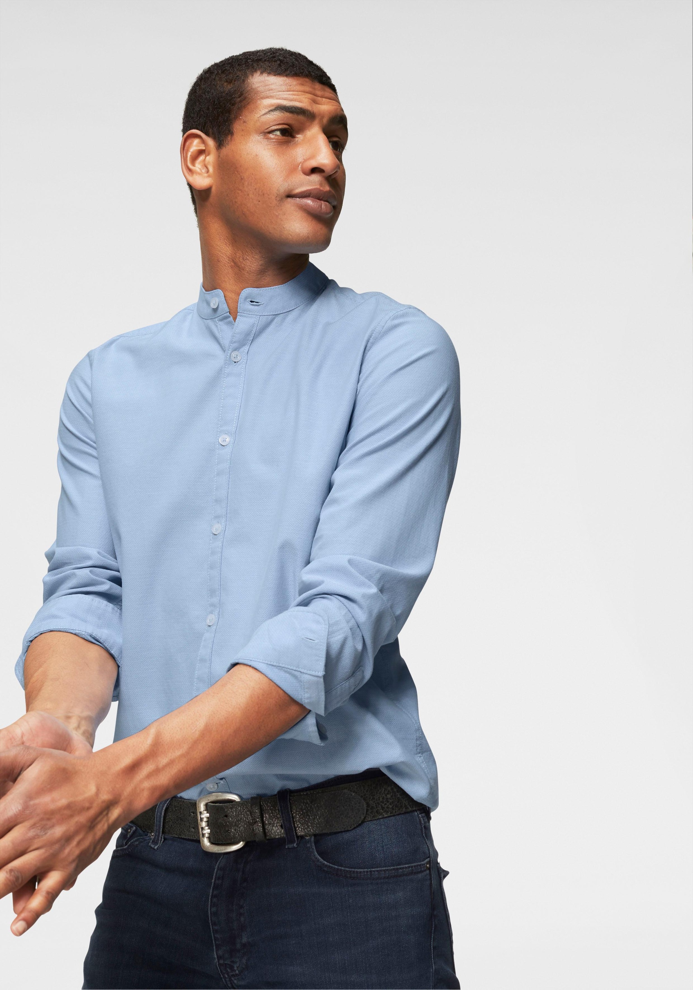 Image of TOM TAILOR Langarmhemd, mit Maokragen bei Ackermann Versand Schweiz