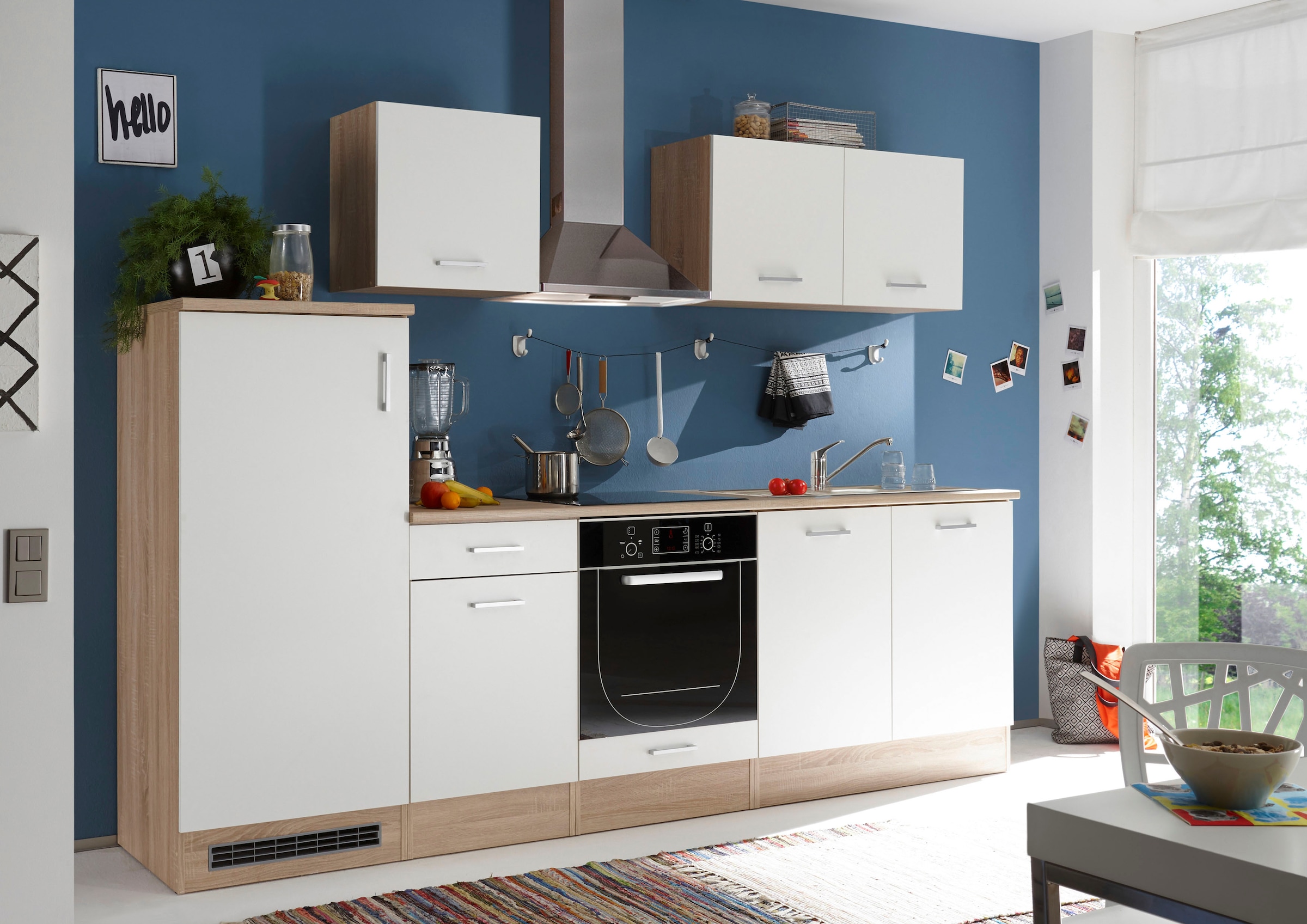 BASIC by Balculina Kitchenette »Andy« Largeur 270 cm, avec appareils électriques en option