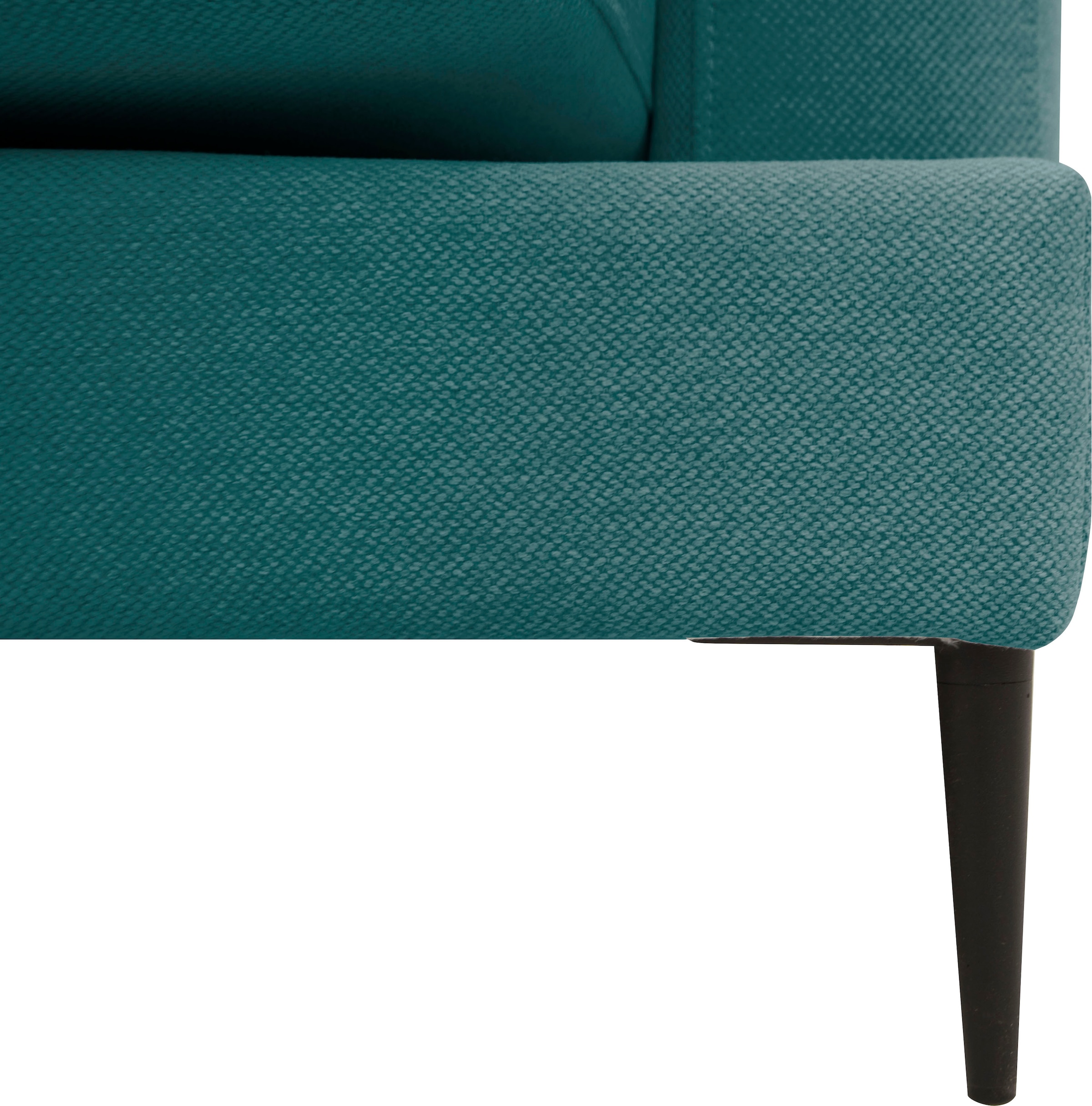 Leonique Recamiere »Cozy Chaiselongue, Masse B/T/H: 195/97/80 cm«, mit losen Kissen und Metallbeinen, Armlehne links oder rechts wählbar