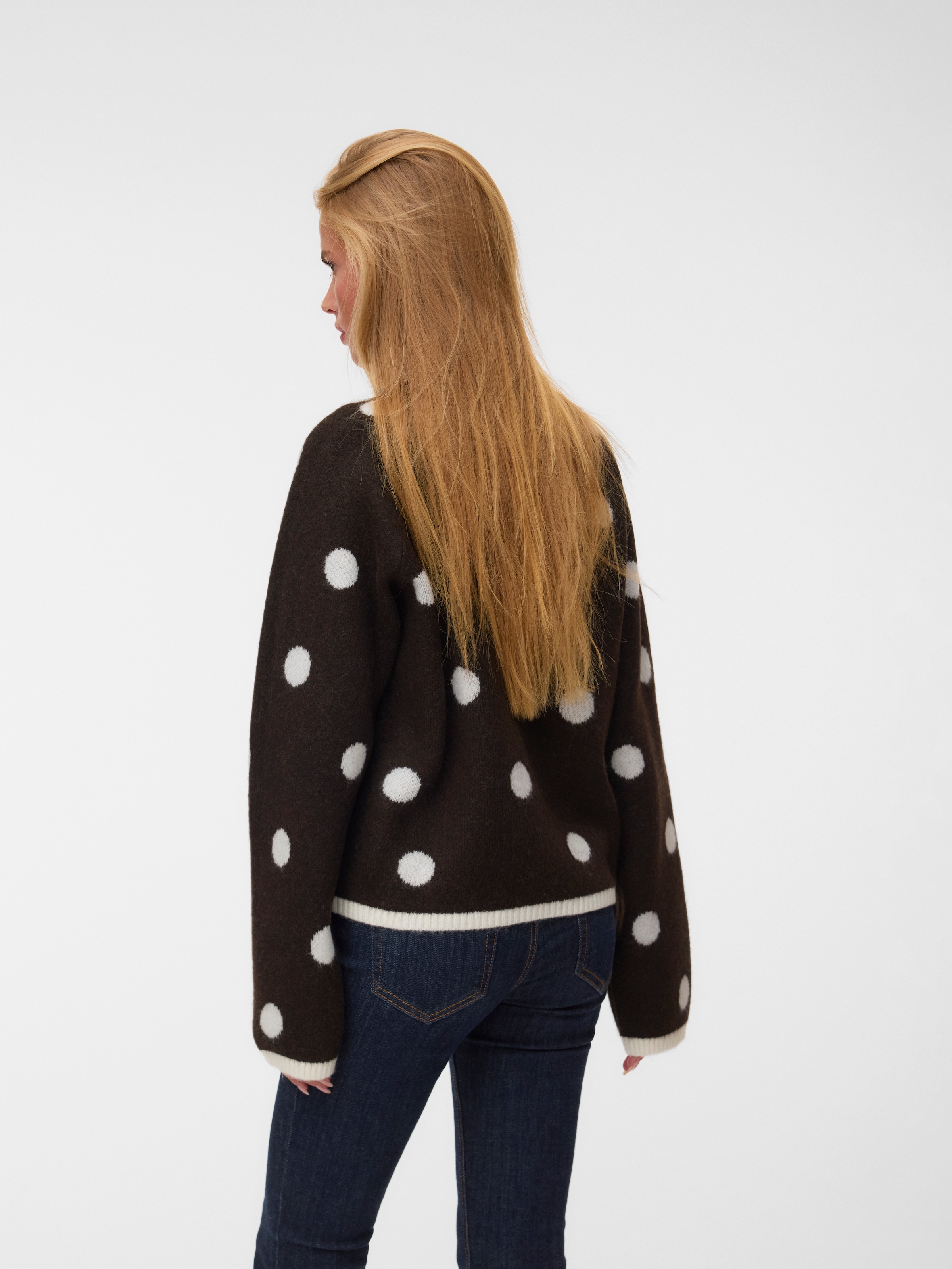 Vero Moda Rundhalspullover »VMLIV LS KNIT EXP EXP« Kunstfaser