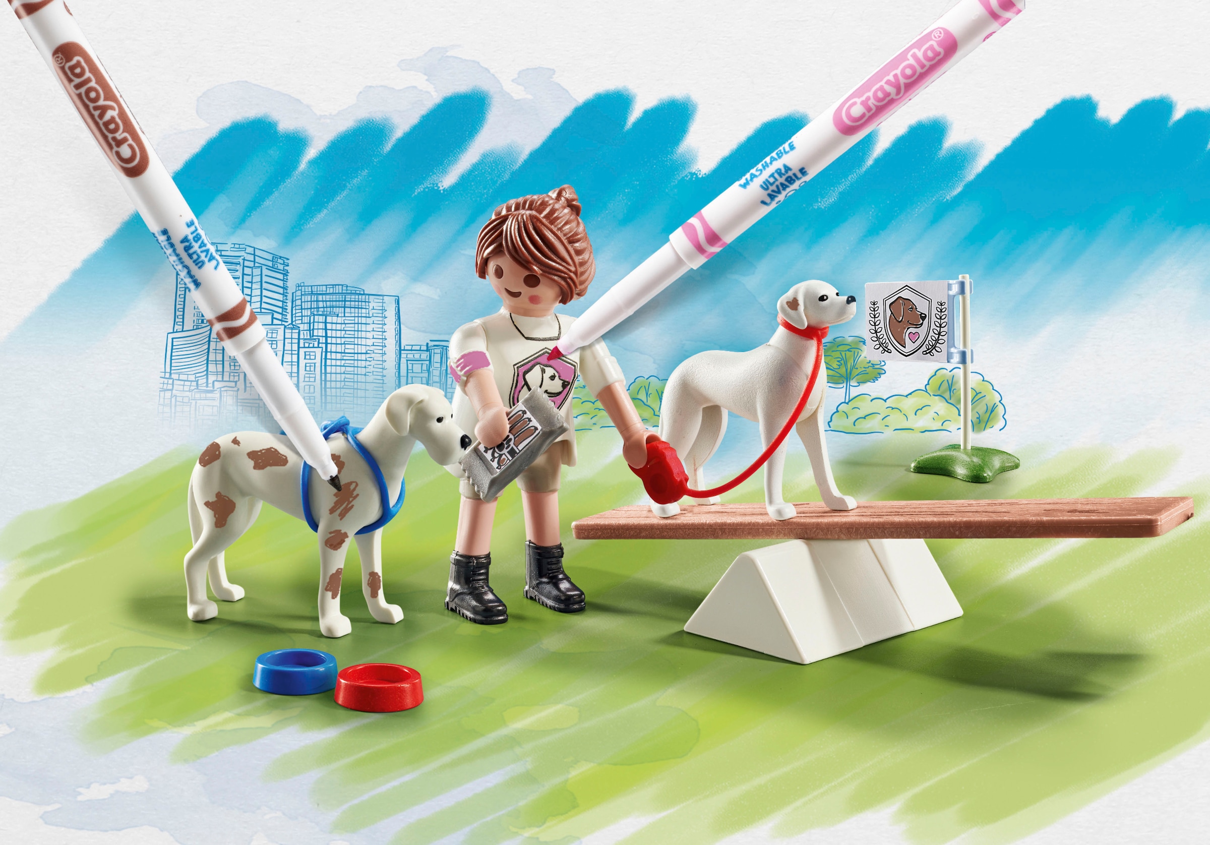 Playmobil® Konstruktions-Spielset »Hundetraining (71517), Color« Made in Europe