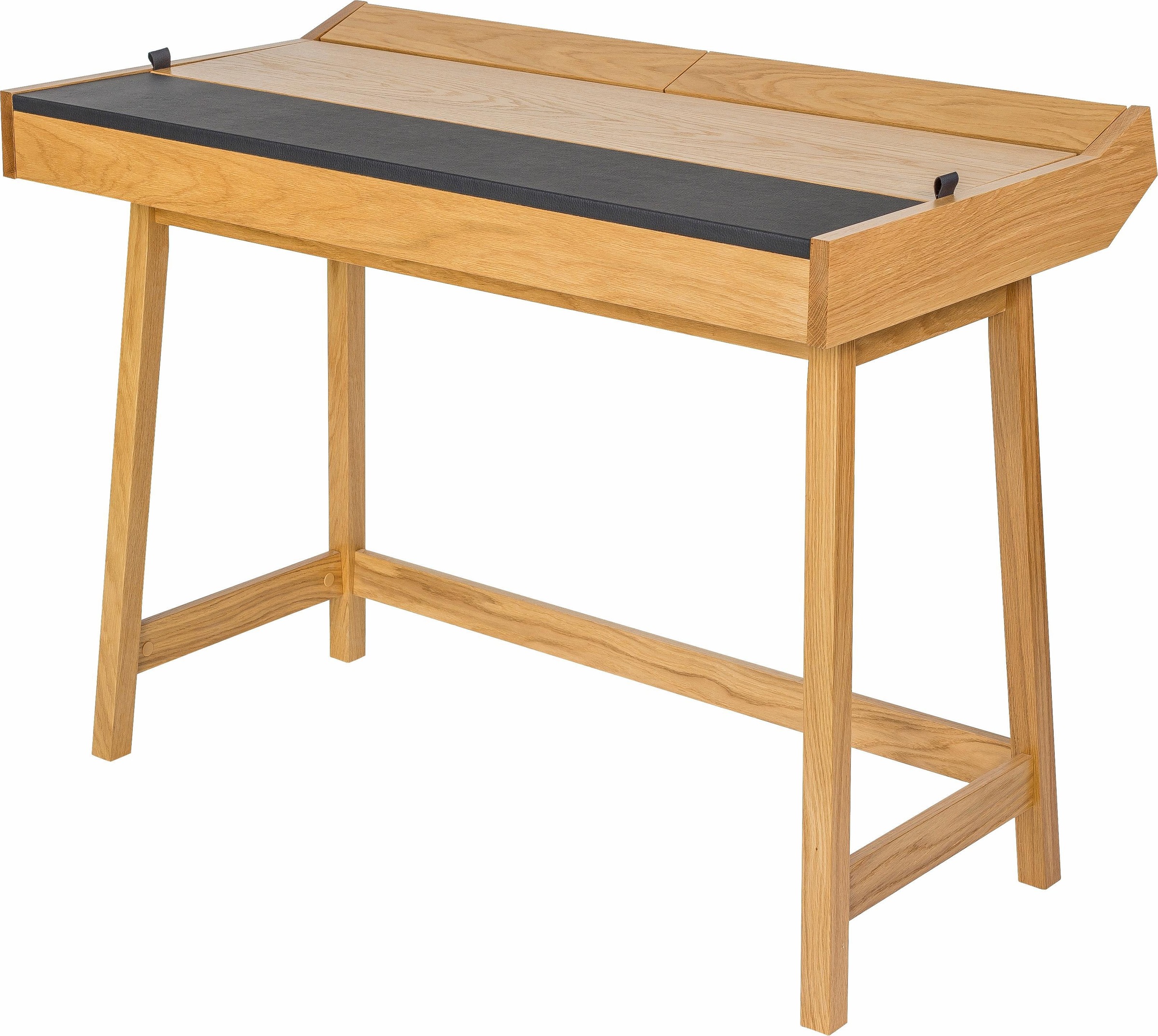 Woodman Schreibtisch "Brompton" im skandinavian Design, Gestell aus massiver Eiche, FSC-zertifiziert