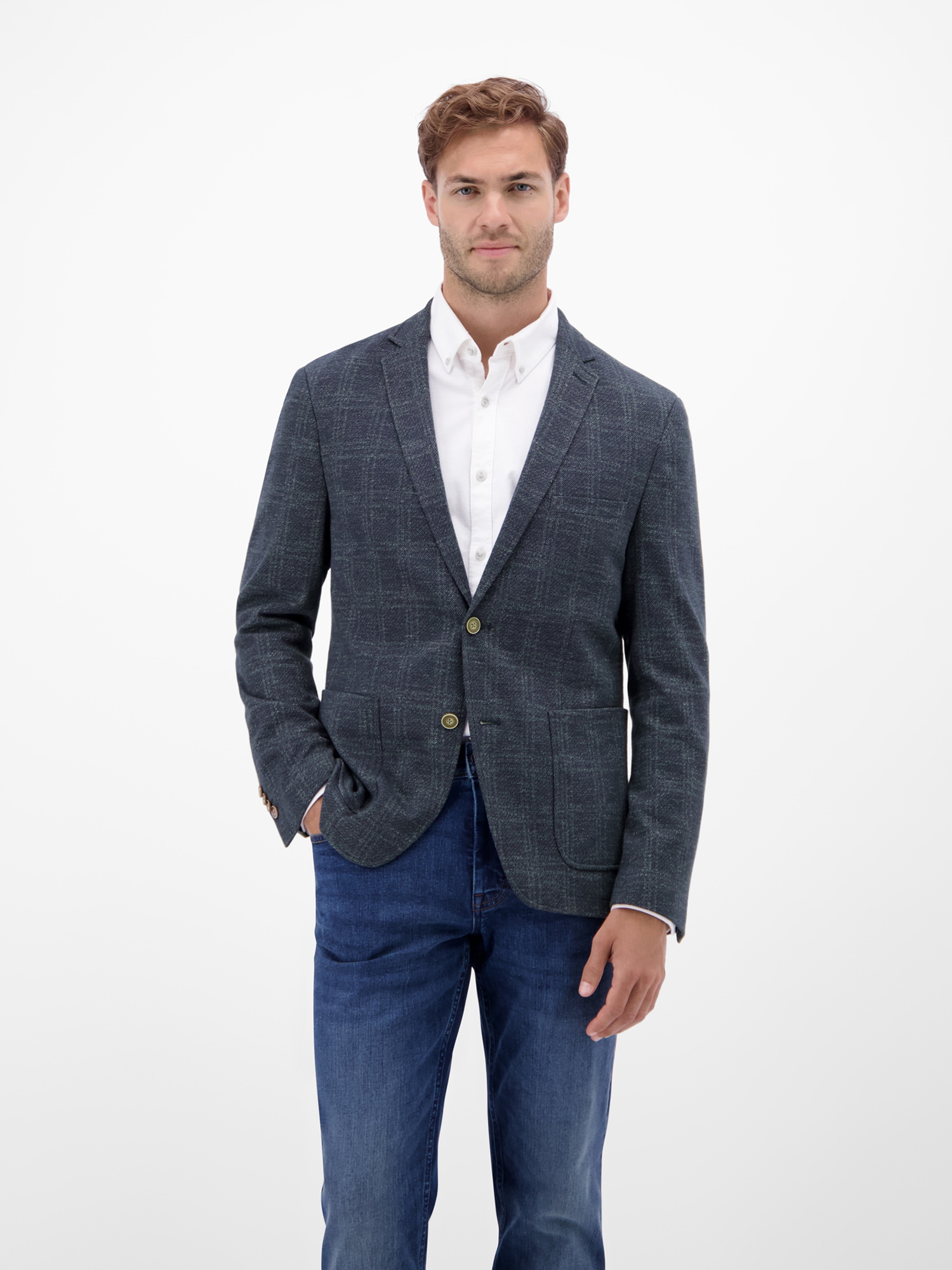 Image of LERROS Jerseysakko "Herren Jerseyblazer, kariert"