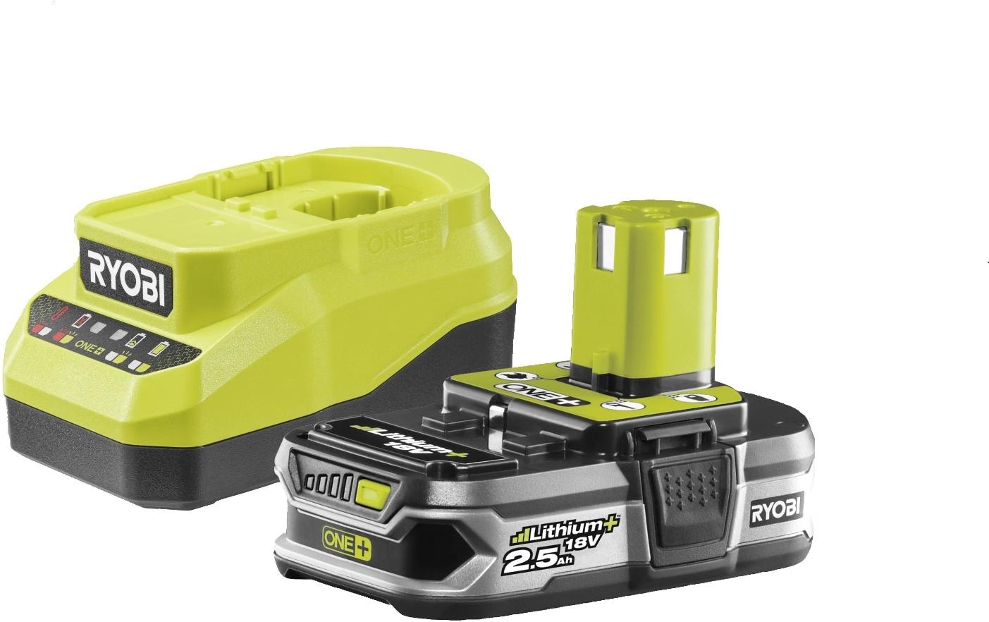 RYOBI Akku »Starterset 18 V ONE+ 2,5 Ah« 2.500 mAh