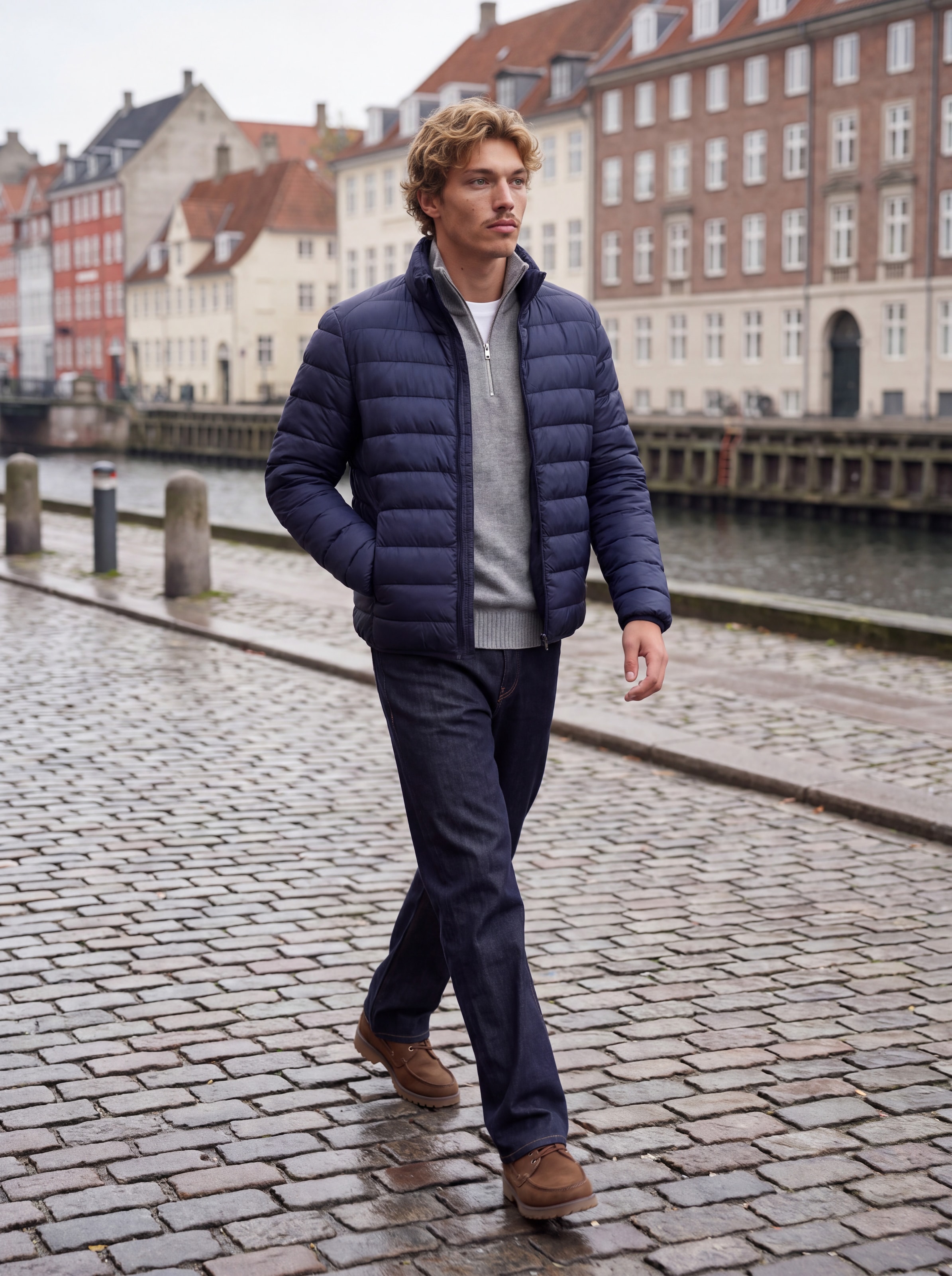 Jack & Jones Steppjacke »JJEBERG LIGHT DOWN COLLAR PUFFER NOOS« Kunstfaser, regular fit
