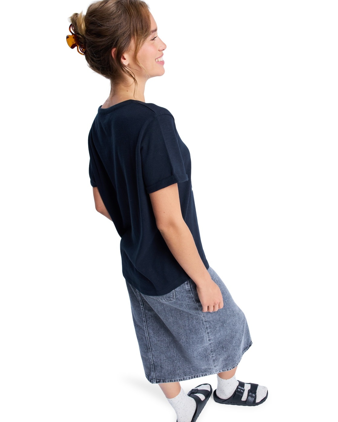 Roxy T-shirt oversize »Oceanwave Regular Slub«