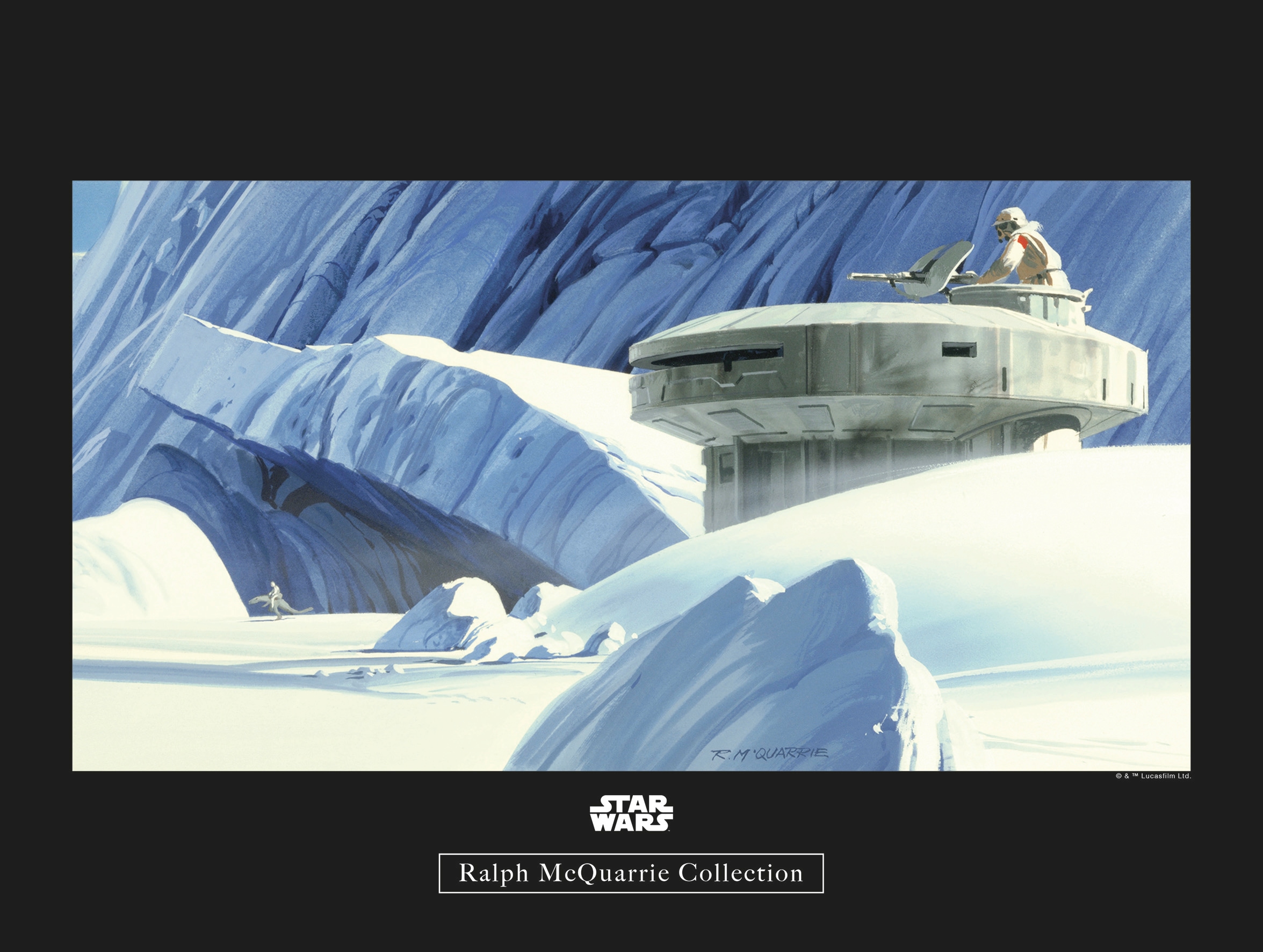 Image of Komar Bild "Star Wars Classic RMQ Hoth Echo Base" Star Wars 1 Stk. tlg. Wandbild zur Dekoration im Kinderzimmer - ohne Rahmen