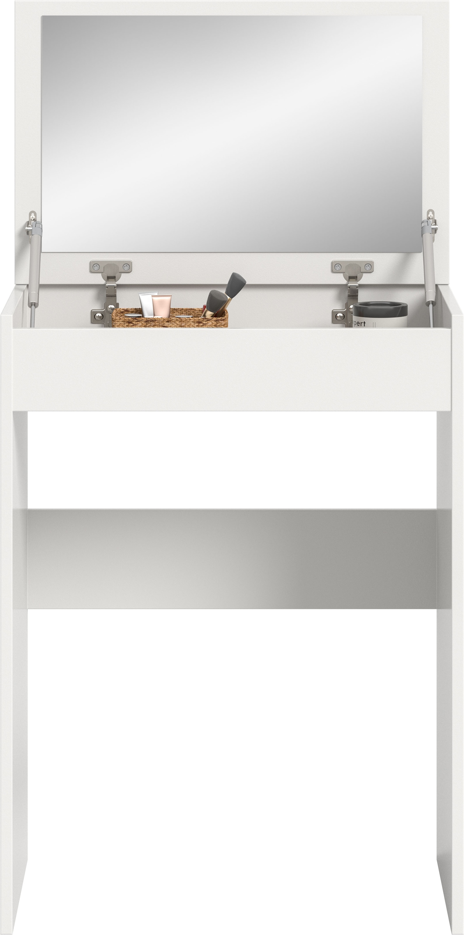 welltime Coiffeuse »MIRA, Breite 62cm, aufklappbar mit Innenspiegel & Stauraumfach« Kosmetiktisch, Frieserkommode, Schreibtisch, Home-Office-Schreibtisch