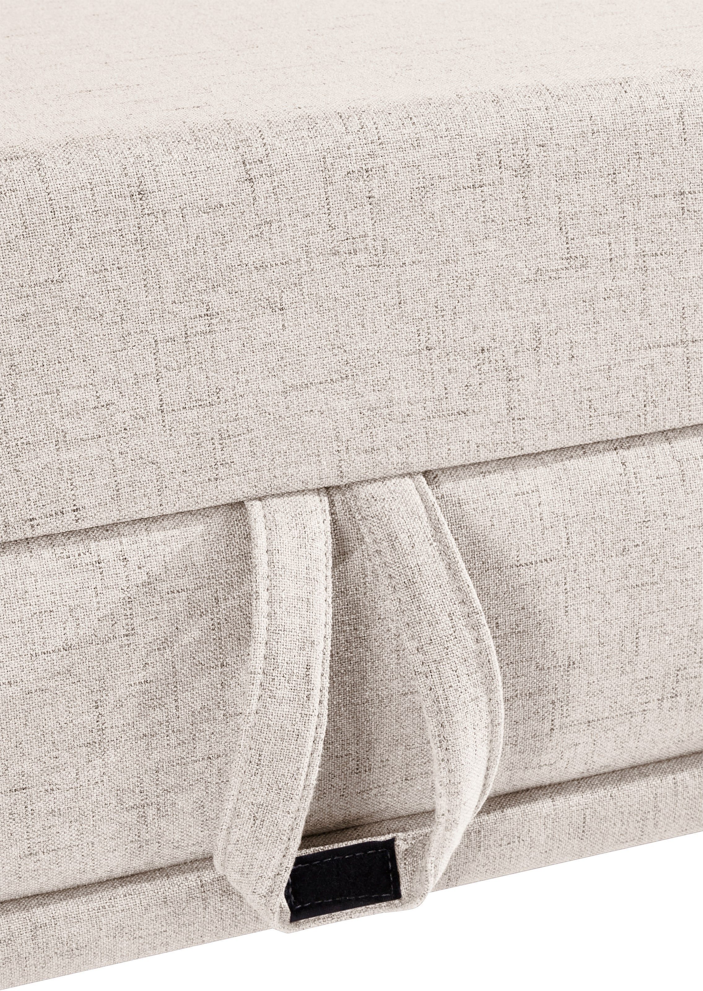 Places of Style Wohnlandschaft »Costello U-Form, mit Sitztiefenverstellung, Armteilverstellung und«, 3 Nierenkissen, optional Bettfunktion und Bettkasten