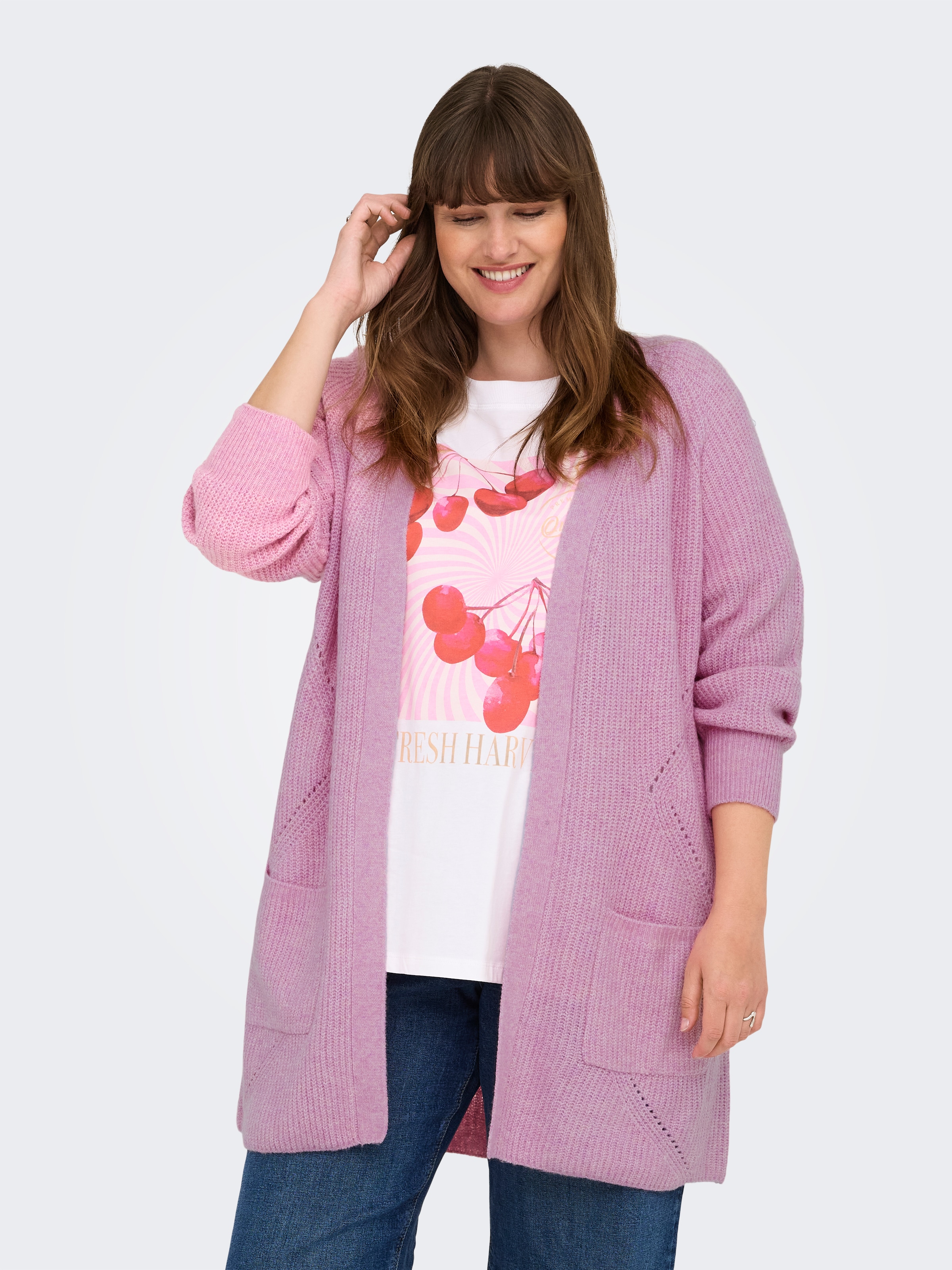 Image of ONLY CARMAKOMA Strickjacke "CARWHITNEY LS CARDIGAN KNIT"