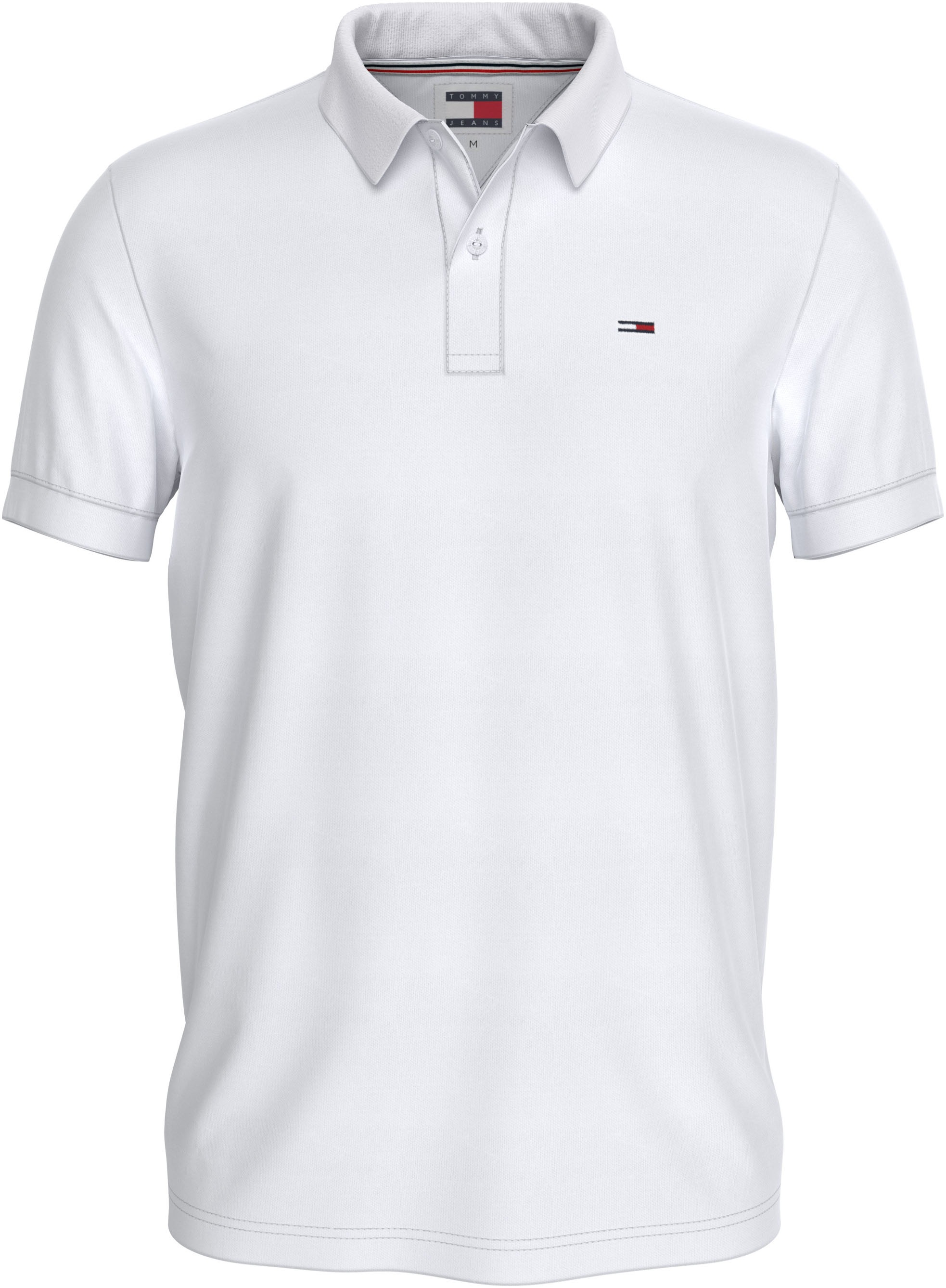 Tommy Jeans Plus Poloshirt »TJM SLIM PLACKET POLO EXT« Grosse Grössen mit Logostickerei