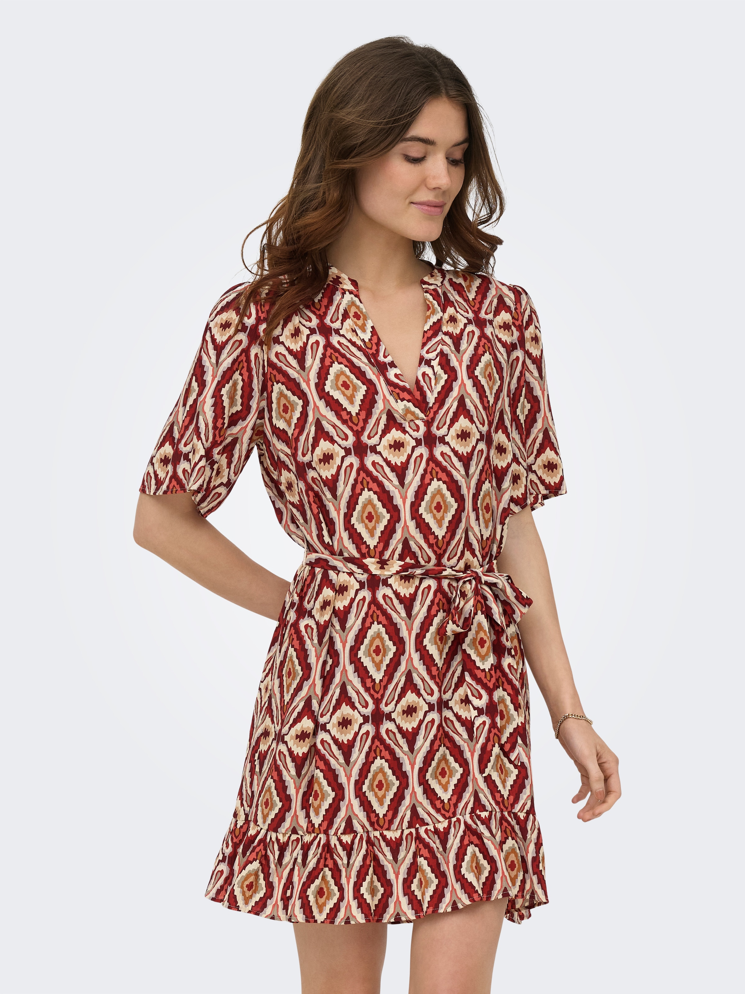 Image of ONLY Minikleid "ONLANTONIA MIKASI S/S SHORT DRESS WVN" Viskosemischung
