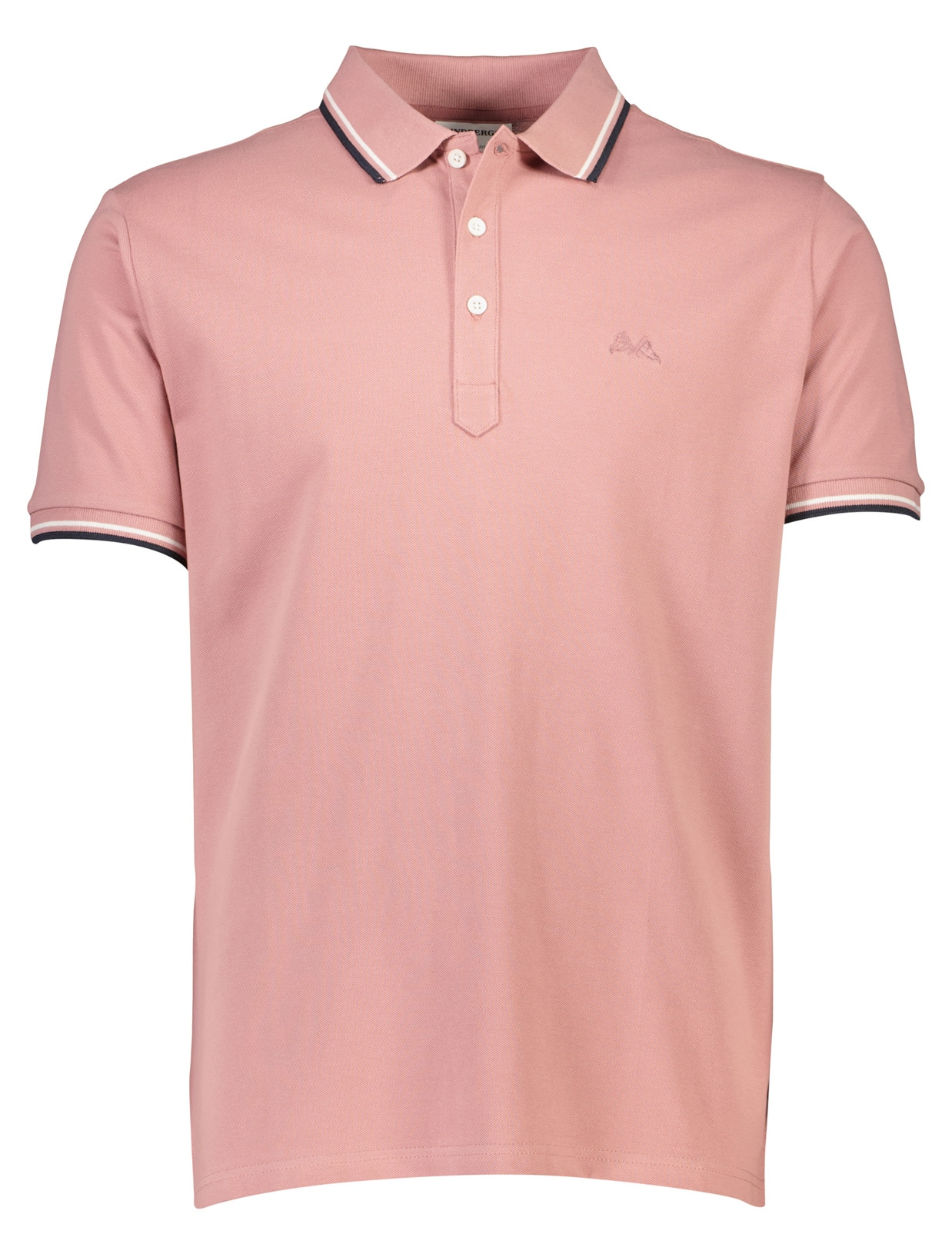 LINDBERGH Polo mit Logo-Stickerei und abgesetzten Bündchen