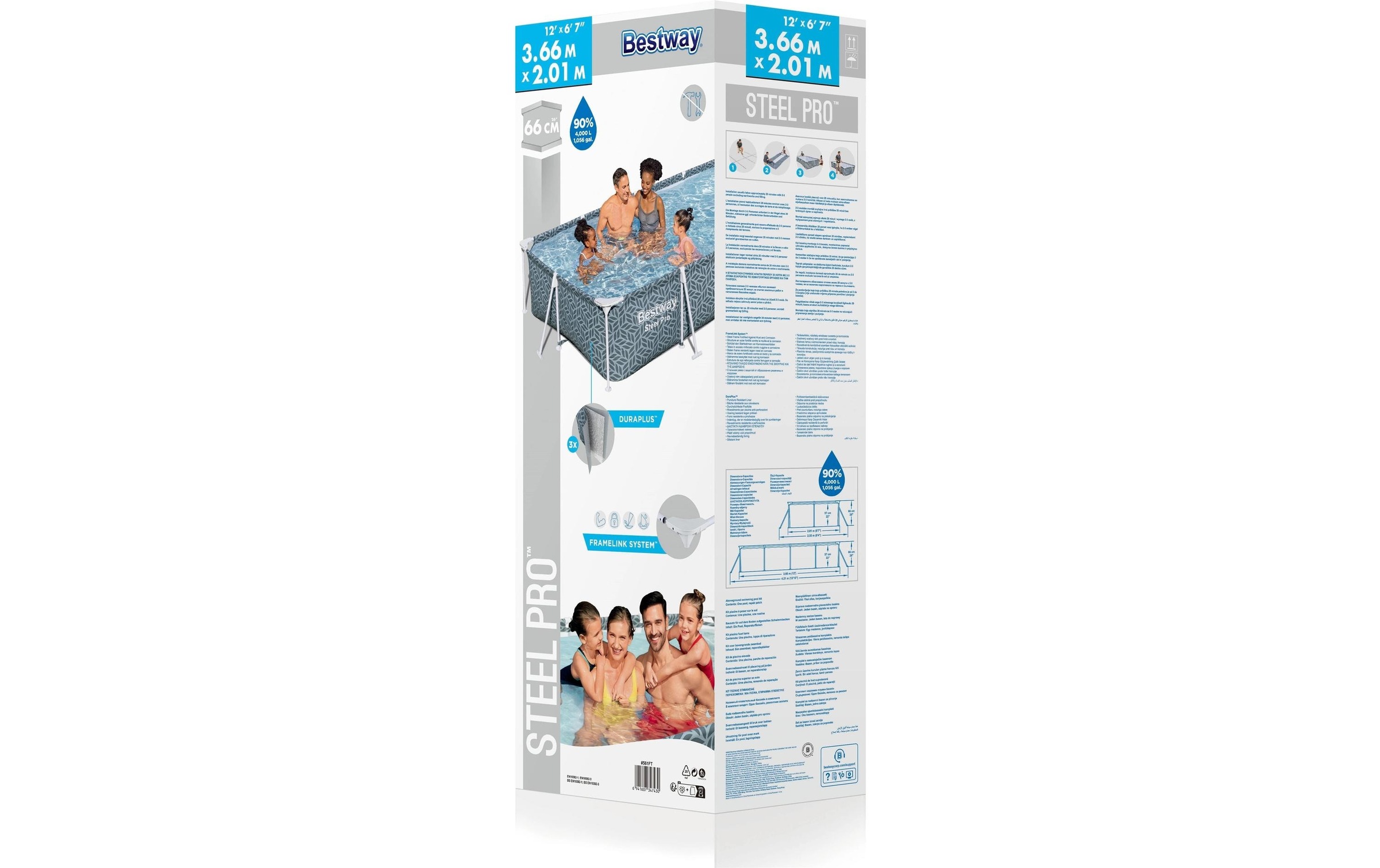 Bestway Pool »Steel Pro 366 x 201 x 66 cm«