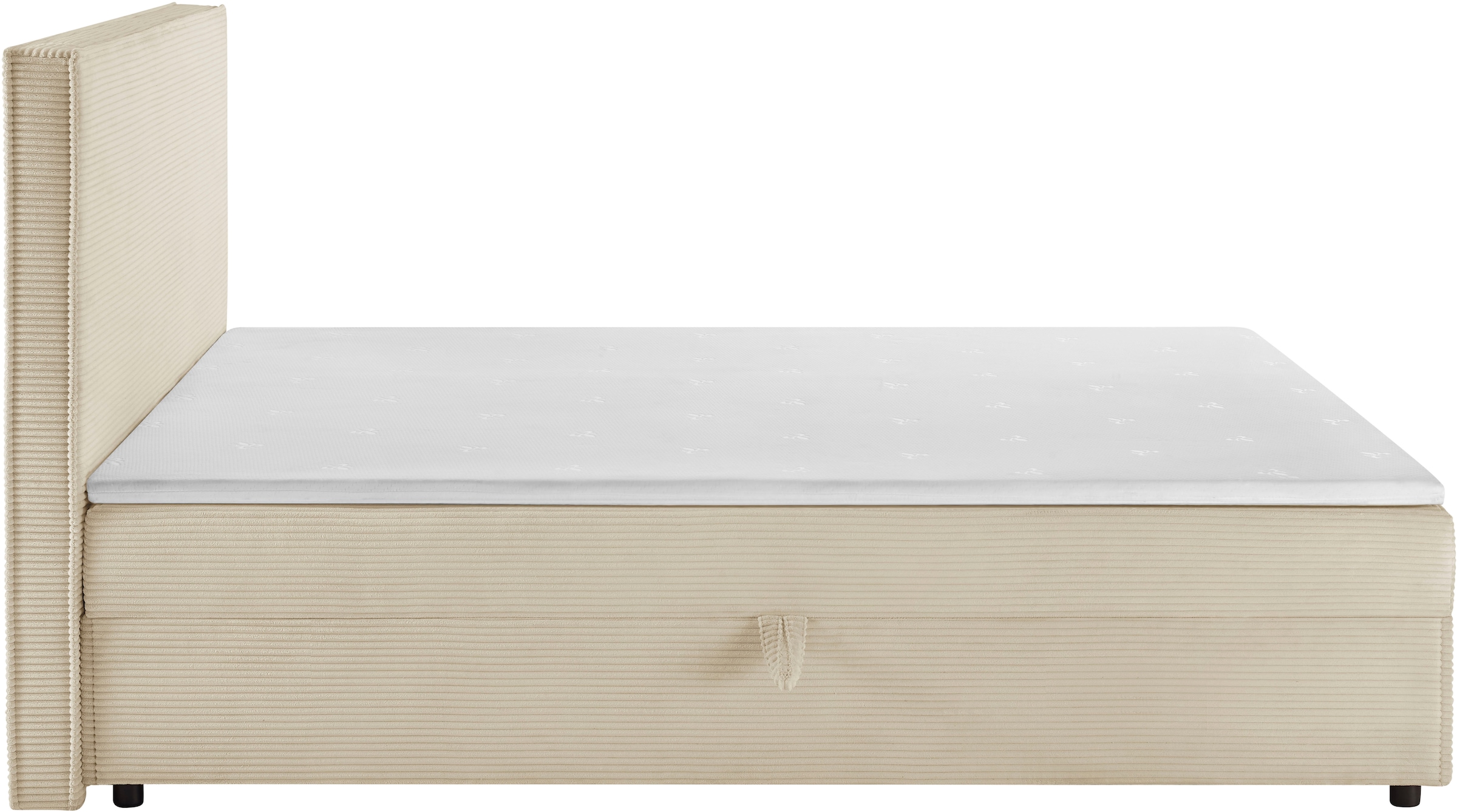 GOODproduct Boxbett »Eliaas inkl. Bettkasten und Topper, Liegefläche 180x200cm« erhältlich in hochwertigem Cord-Stoff, inkl. Aufbauvideo