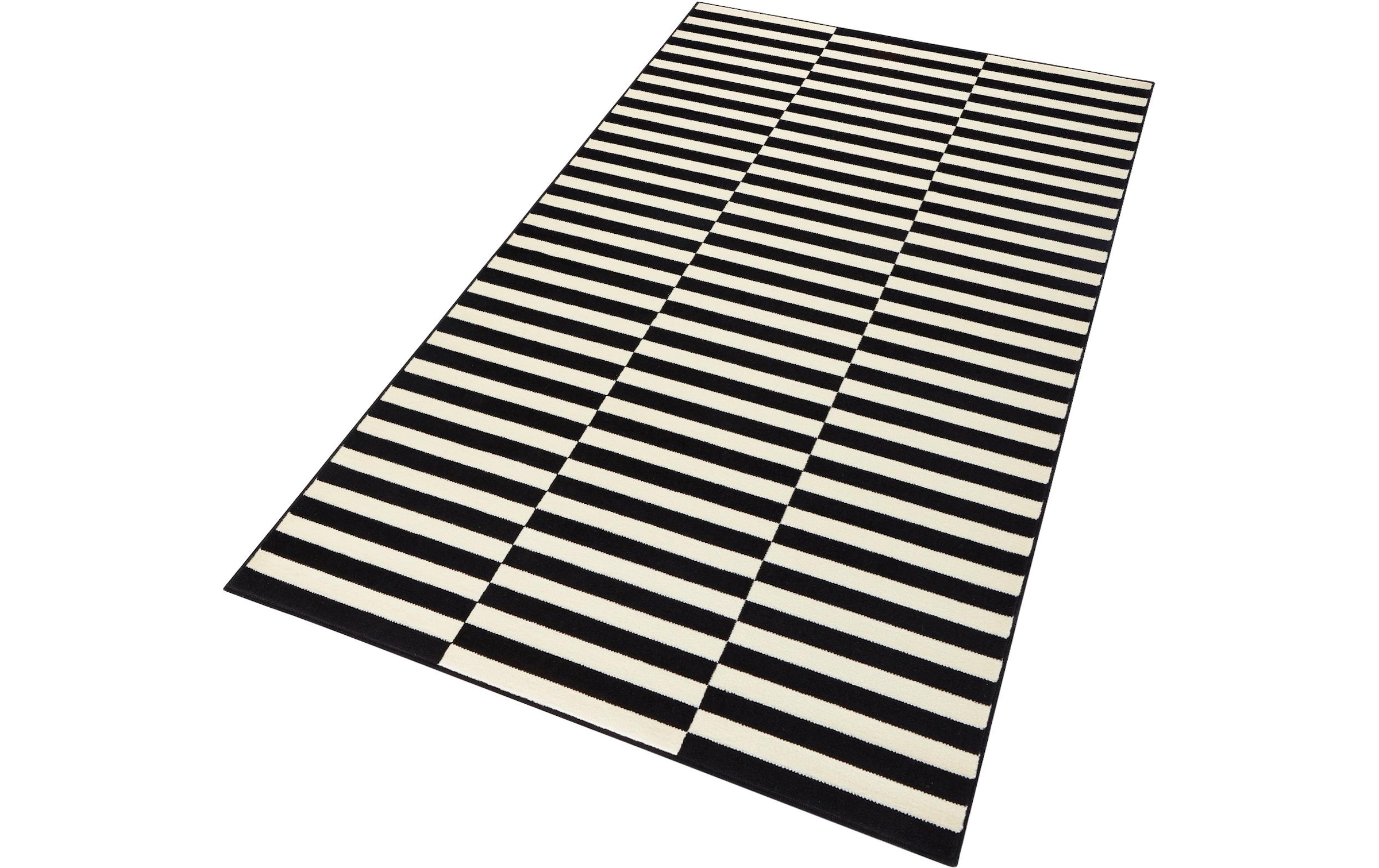 HANSE Home Tapis »Panel« Rectangulaire 9 mm Höhe Kurzflor, Läufer, Streifen, Linien, ringsum gekettelt, robust