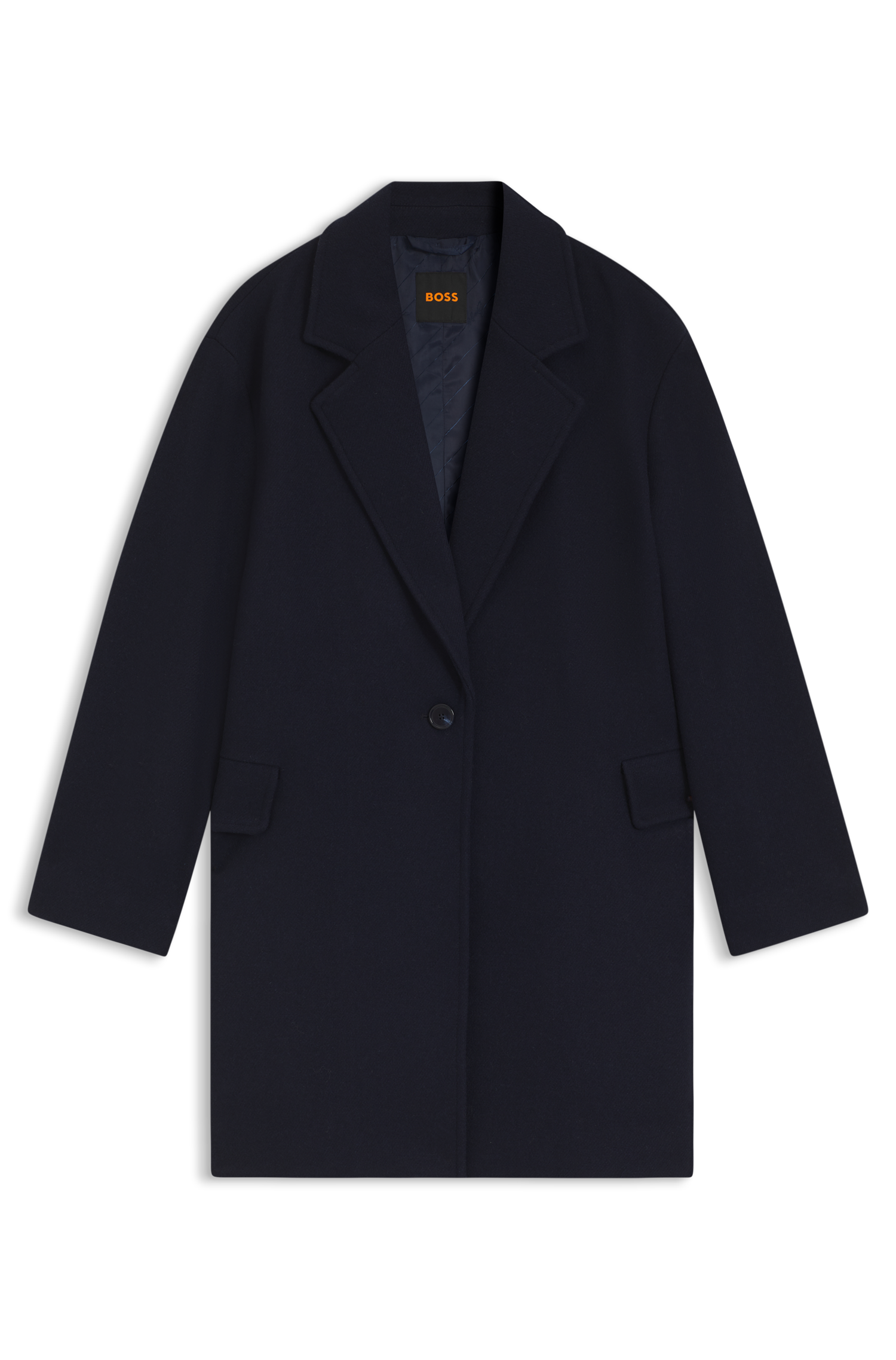 BOSS ORANGE Steppmantel »Piapolly Premium Damenmode«, mit Kapuze, Chevron-Steppung