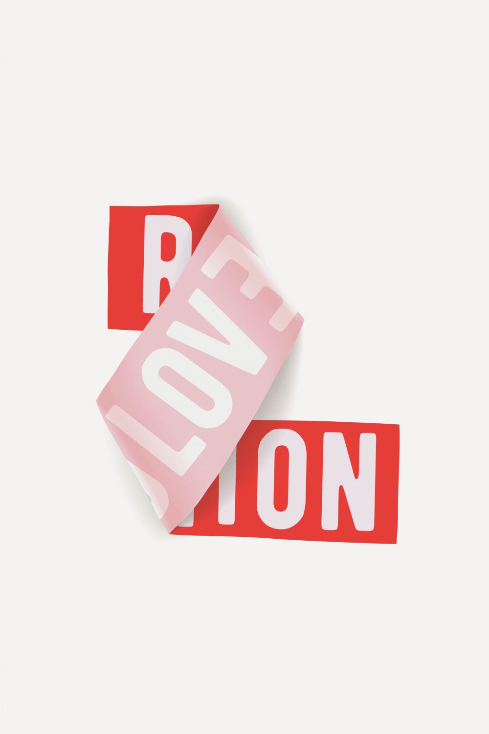 Image of queence Acrylglasbild "Revolution" Schriftzug Sprüche Sprüche & Texte Fine Art-Print in Galeriequalität