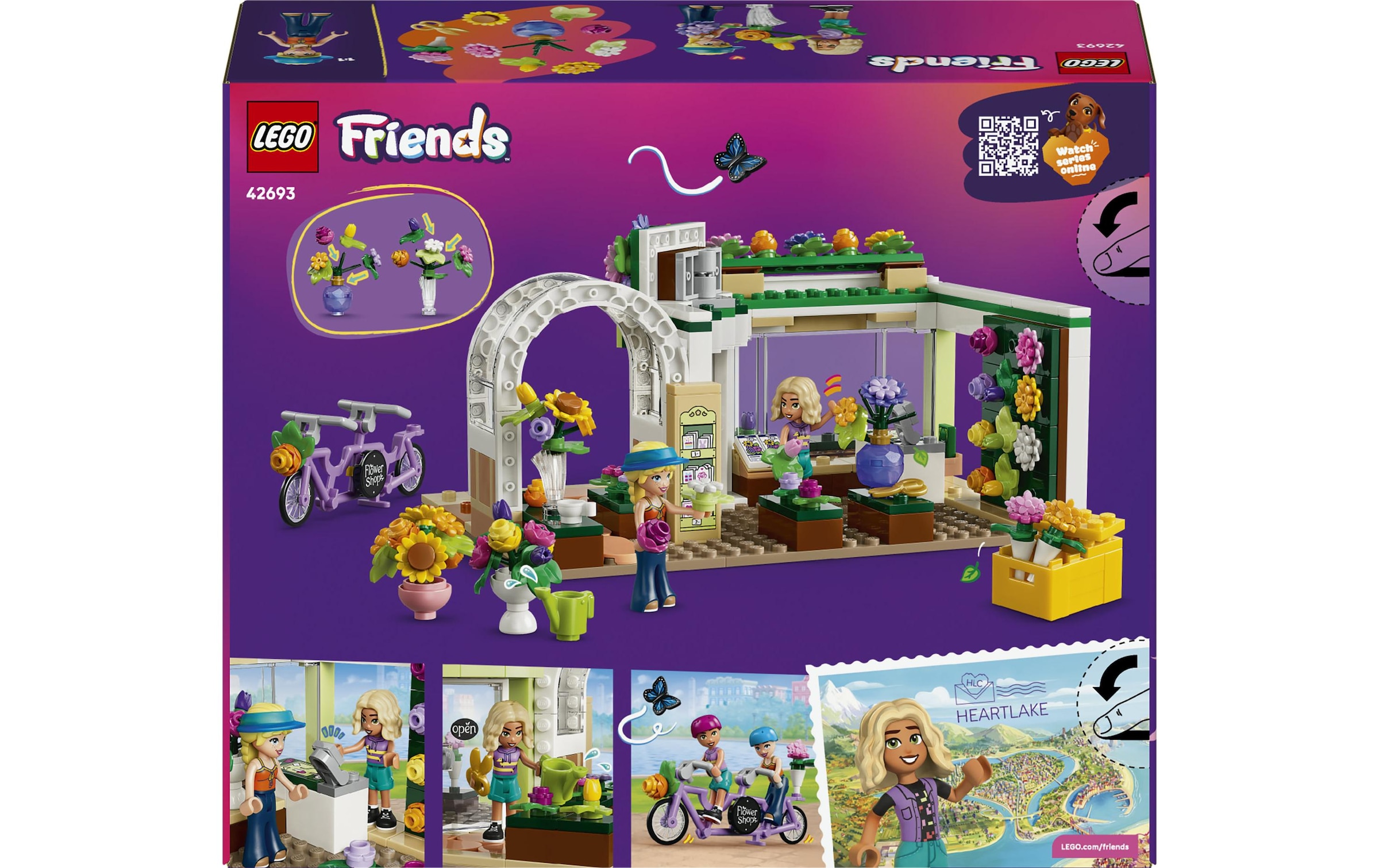 LEGO® Konstruktionsspielsteine »Kreativer Blumenladen (42693), LEGO Friends« Made in Europe