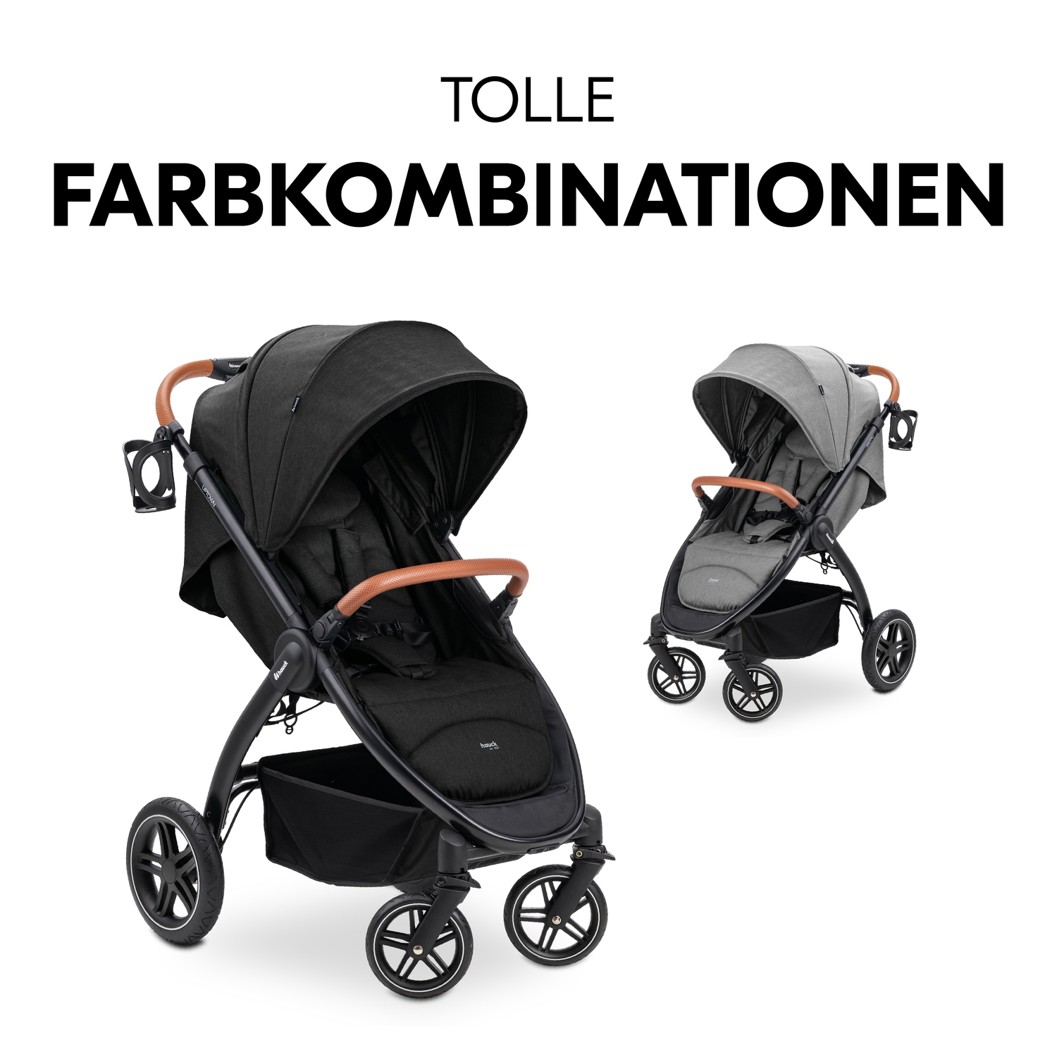 Hauck Poussette pour enfants »Uptown, Black Melange« 22 kilos bis 22 kg belastbar