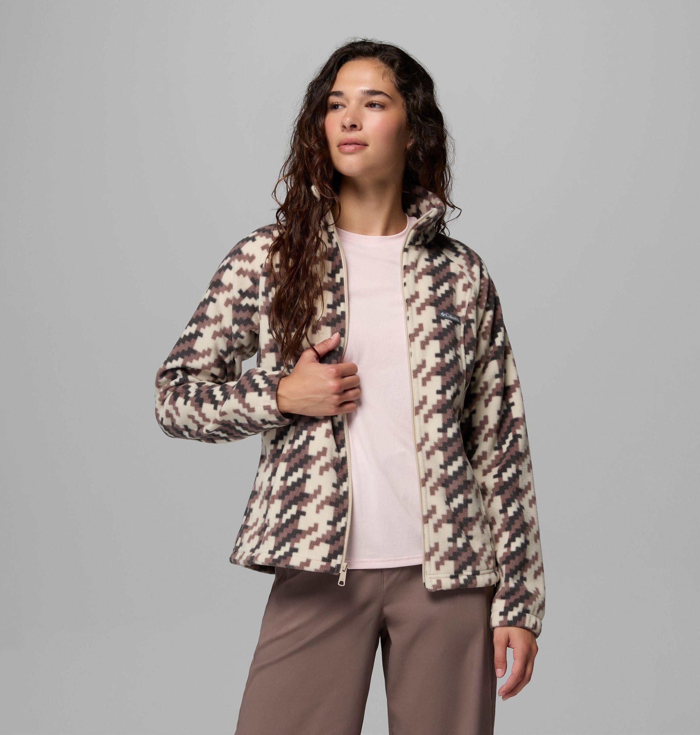 Columbia Fleecejacke »Benton Springs Printed Full Zip« Wärmend, schnell trocknend, atmungsaktiv