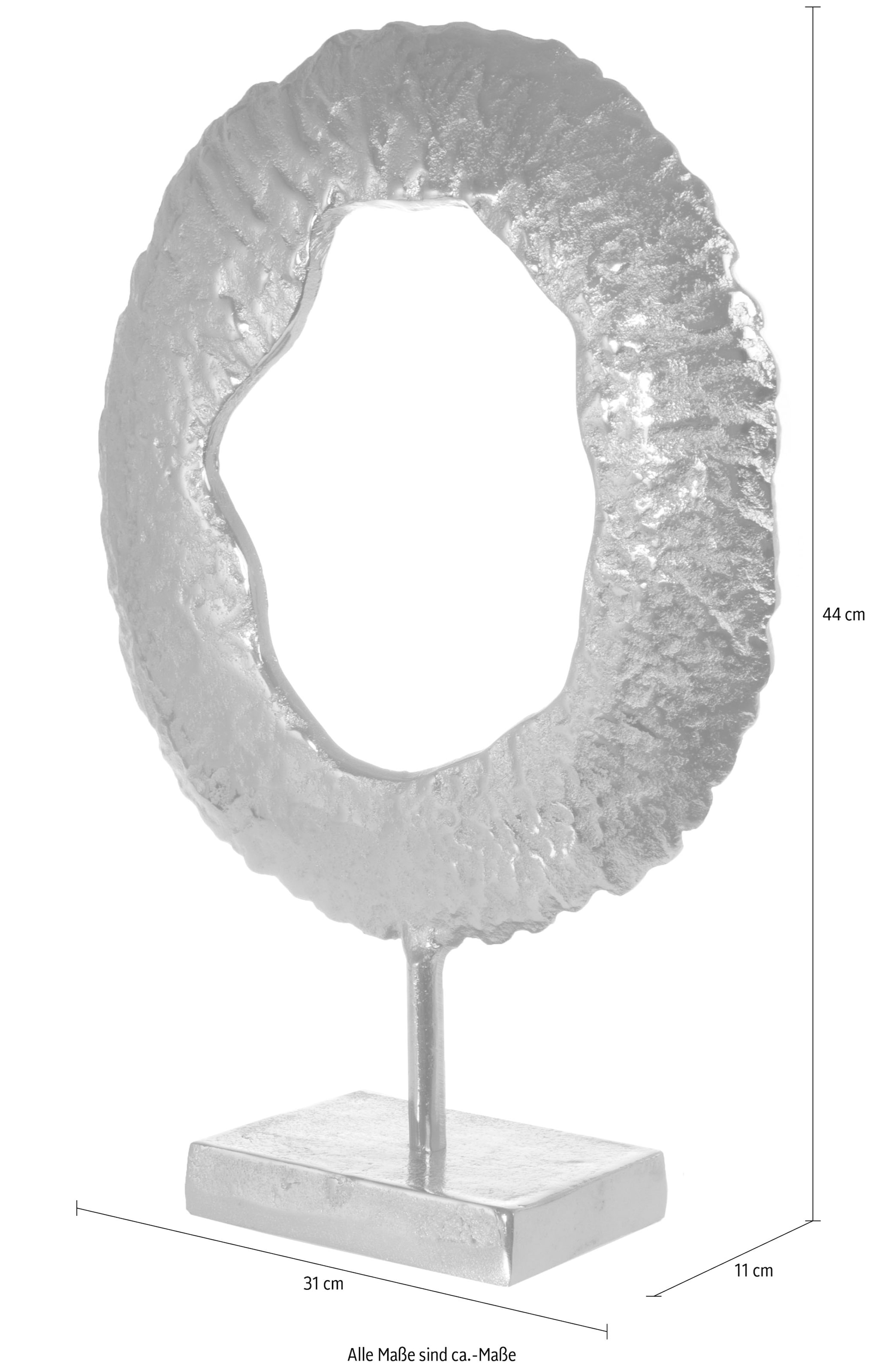 Myflair Möbel & Accessoires Dekoobjekt, Skulptur, silberfarben, Höhe 44 cm, aus Metall, Wohnzimmer