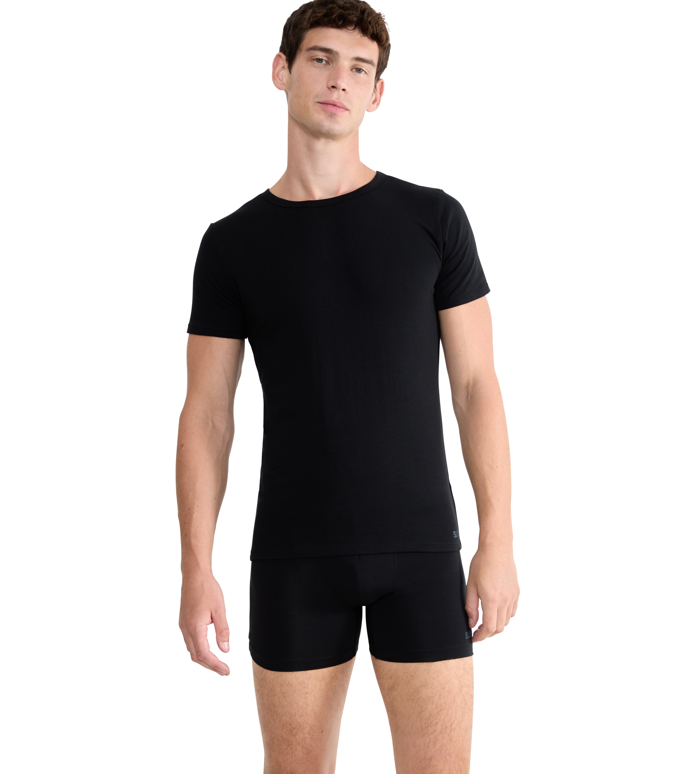 sloggi Unterhemd »Men GO ABC 2.0«, (2er Pack), Rundhals-Ausschnitt, Slim Fit, weich, elastisch, Baumwollmischung