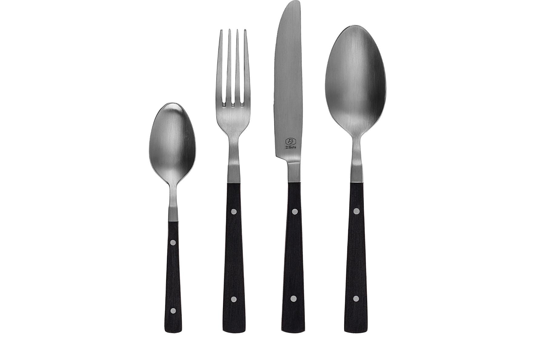 Image of Sola Besteck-Set "Image POM Black 24-tlg." Spülmaschinenfest