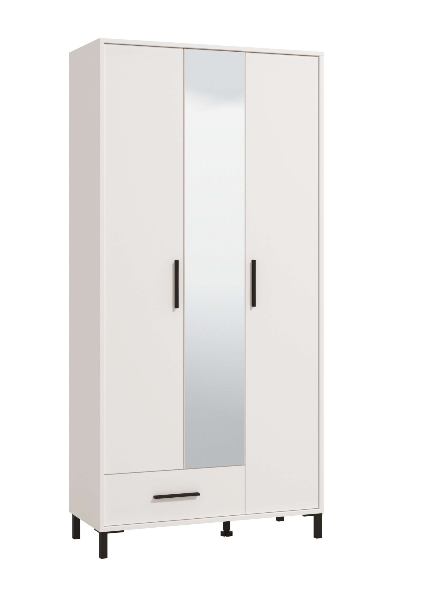 Image of Home affaire Garderobenschrank "Orkney Kleiderschrank, Stauraumschrank, Flurschrank, Höhe 193 cm" Spiegeltür, Breite 93 cm, ausziehbare Kleiderstange, Schublade