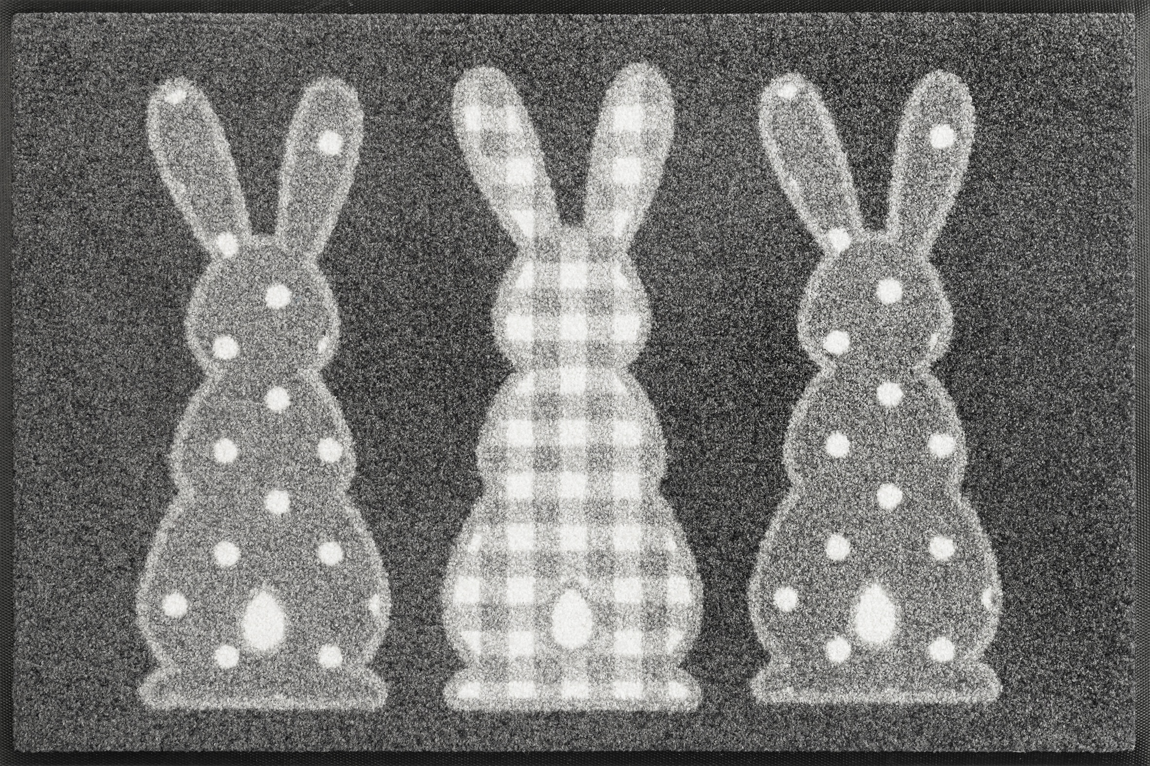 Image of wash+dry by Kleen-Tex Fussmatte "Bunny Trio" rechteckig 7 mm Höhe