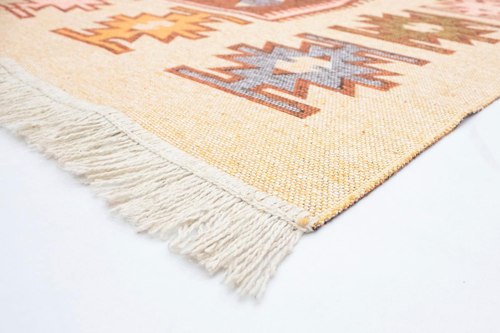 morgenland Wollteppich »Kelim Teppich - Trendy »Ariz« Rechteckig«, rechteckig, 0,5 mm Höhe, Flachgewebe