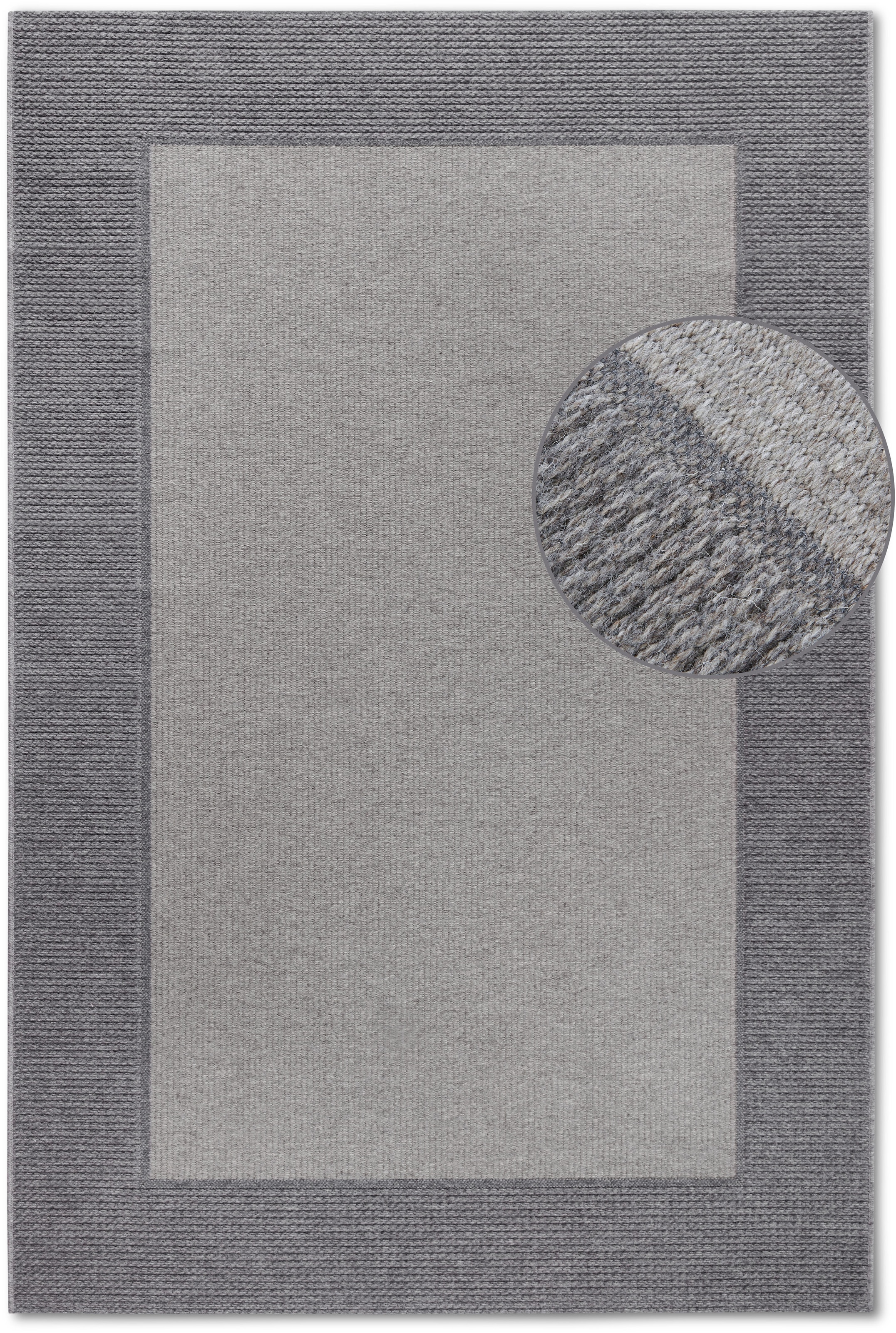 Villeroy & Boch Wollteppich »Johann« rechteckig 5 mm Höhe Schurwolle, Wolle, Natur, Wohnzimmer, Schlafzimmer, Boho, Skandi