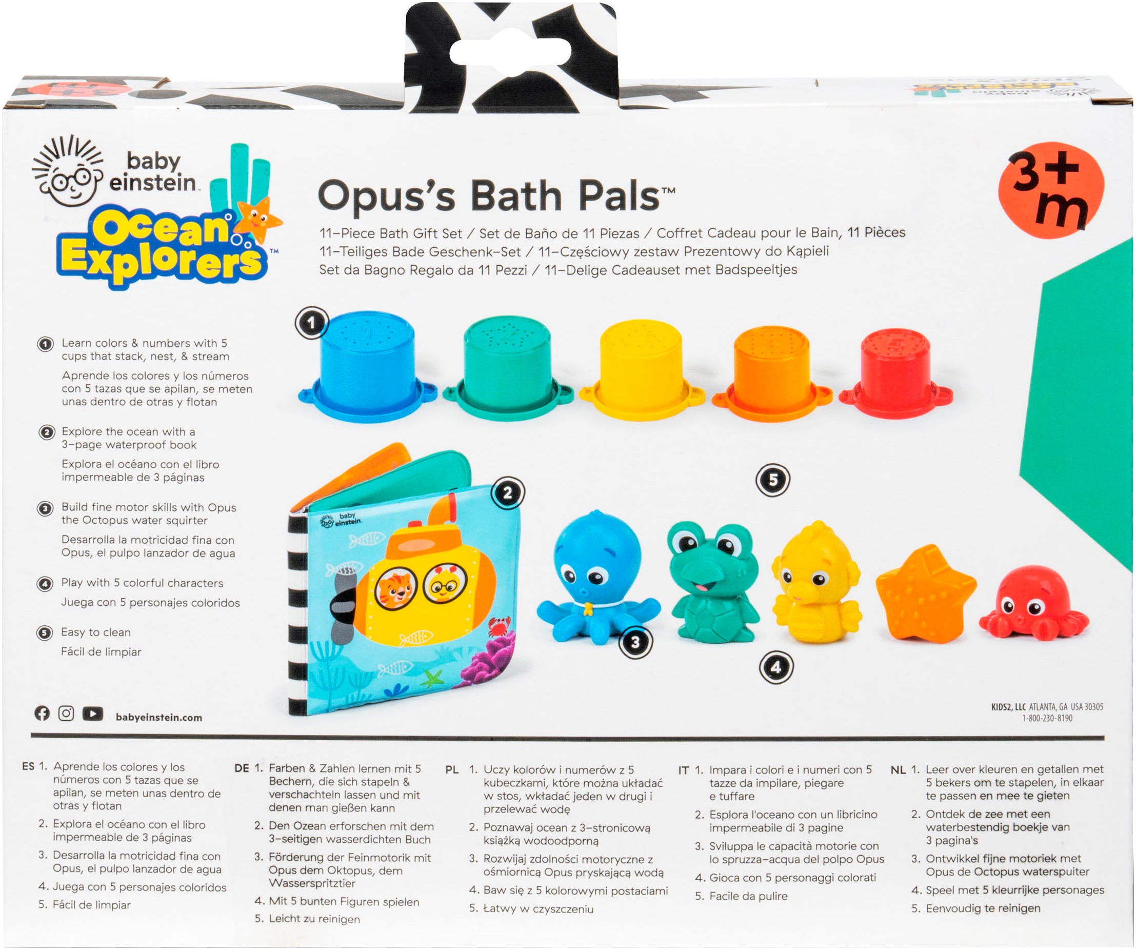 Baby Einstein Jouets de bain »Opus Bath Pals 11-Piece Bath Gift Set«