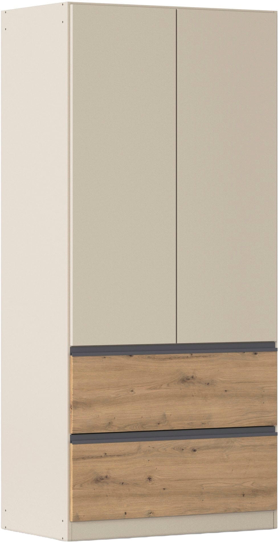 rauch Armoire à portes battantes »Kleiderschrank Schrank Garderobe COSTA in den Breiten 91/136/181 cm« En 3 configurations BASIC/CLASSIC/PREMIUM,  beaucoup d’espace, façade sans poignées et fonction push-to-open MADE IN GERMANY