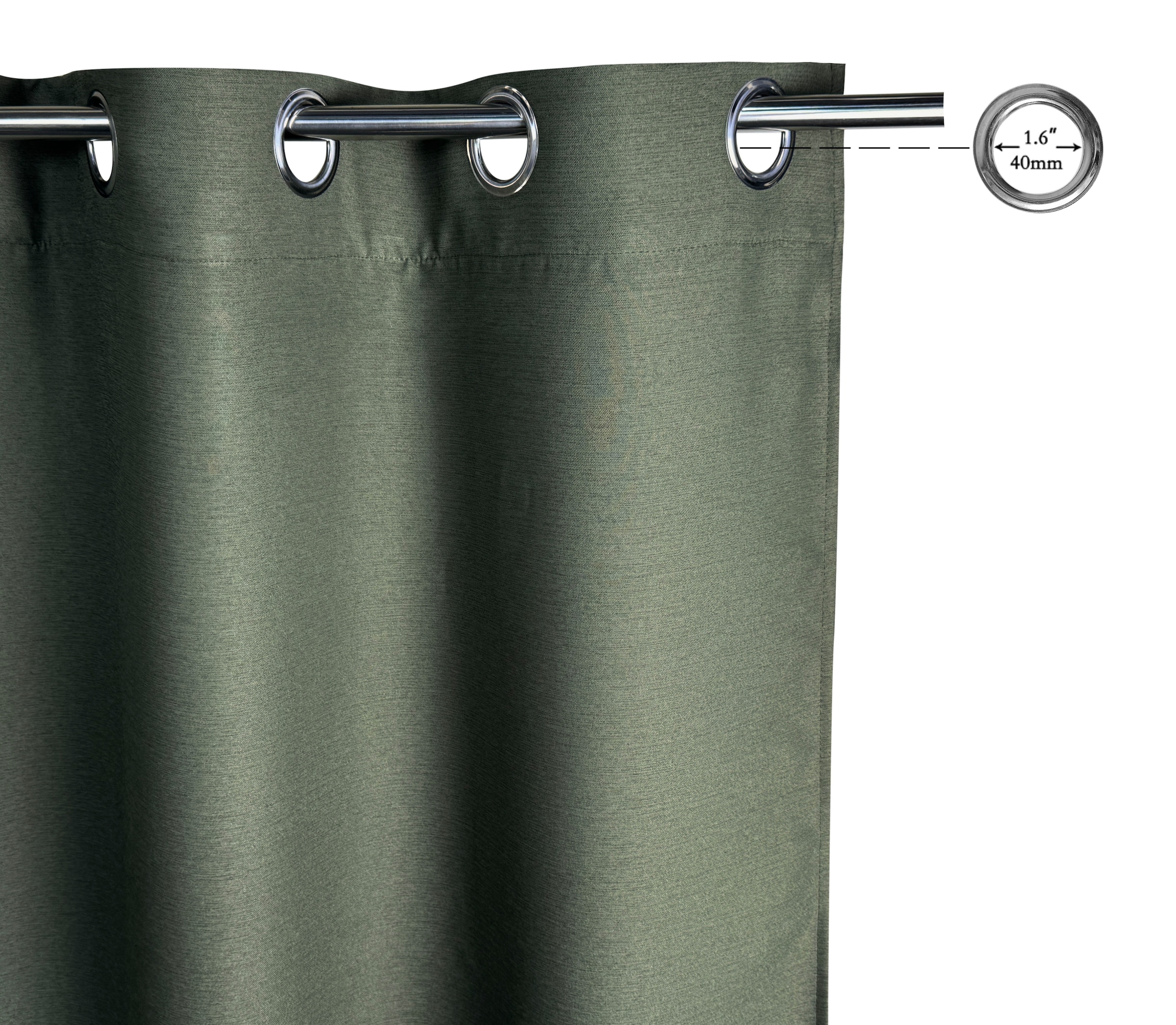 GOODproduct Rideau occultant »Fleuriss« Œillet 1 cuis tlg. Salon, chambre, bureau, moderne, poids de 280 g/m²