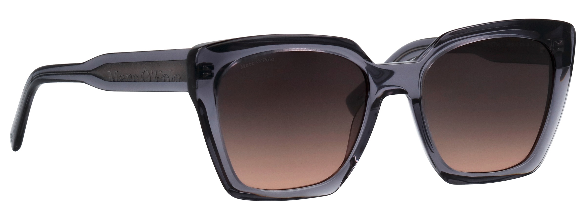 Marc O'Polo Lunettes de soleil »Modell 506240« Form Butterfly, Logoschriftzug auf Bügel, Kunststofffassung