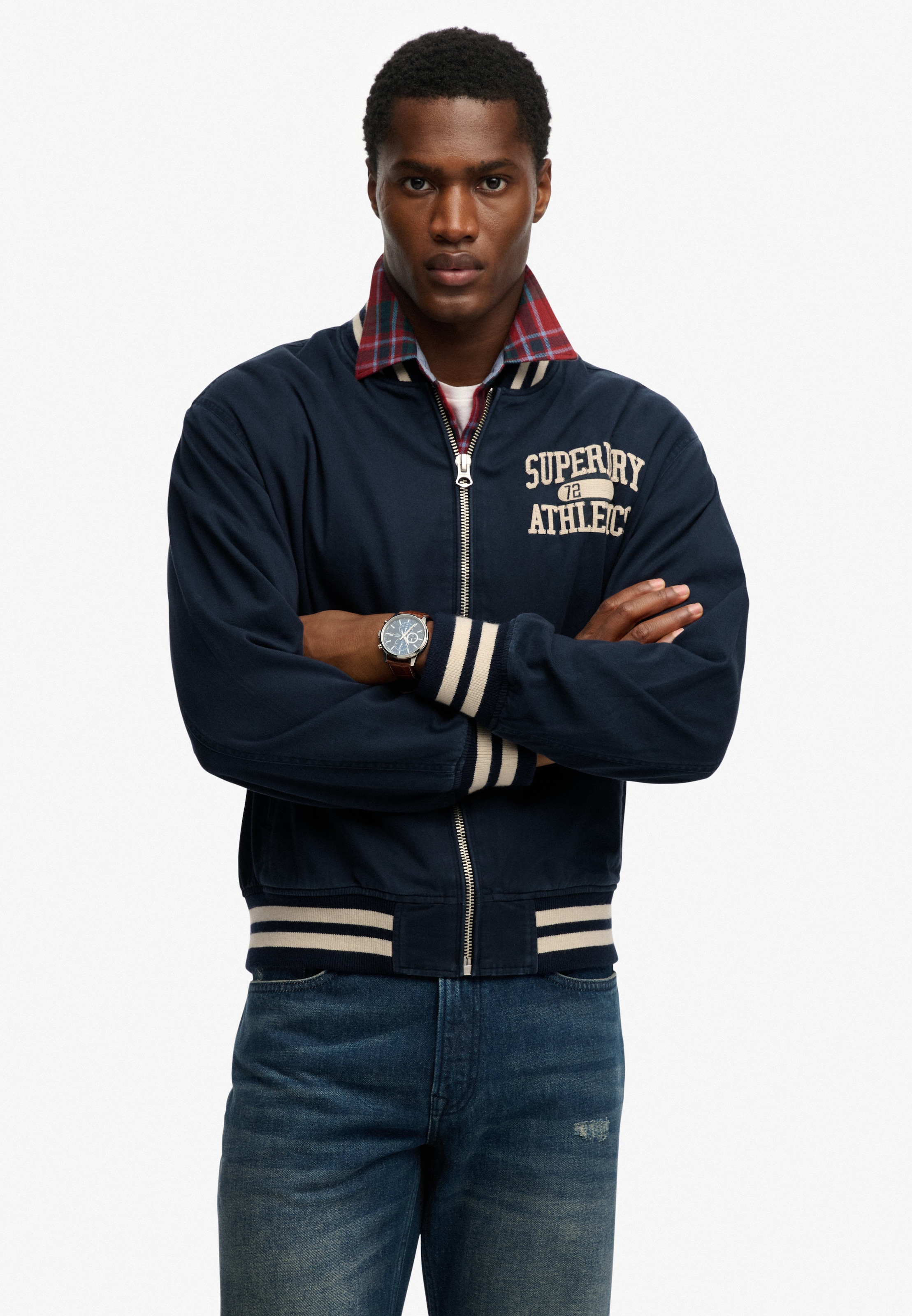 Image of Superdry Parka "TWILL VARSITY BOMBER JKT" ohne Kapuze