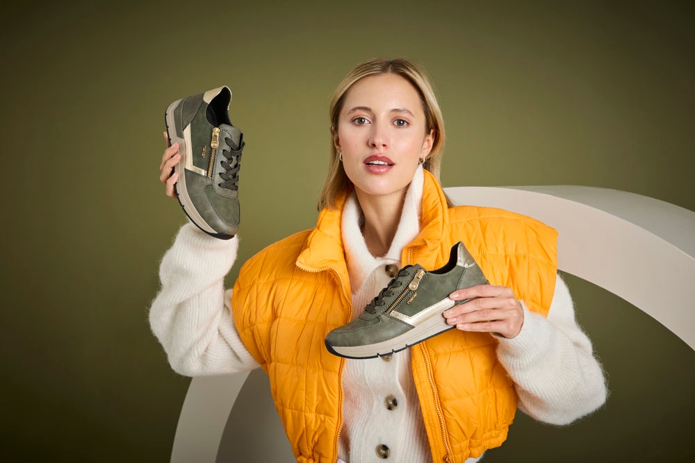 Rieker Sneakers  chaussure de loisirs, chaussure à lacets, chaussure basse avec accents mode