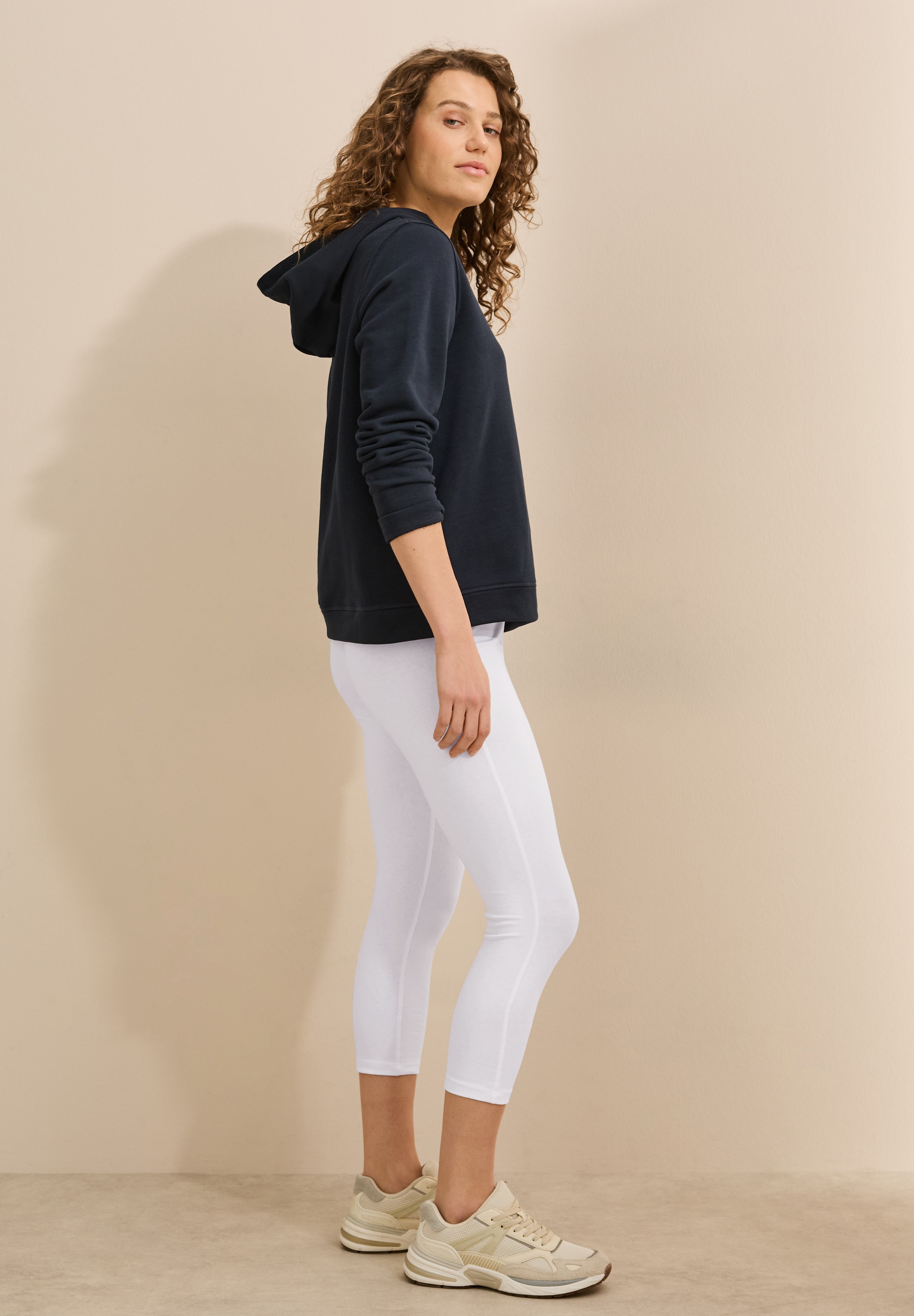 Cecil 3/4-Leggings  Capri mit Stretch und elastischem Bund