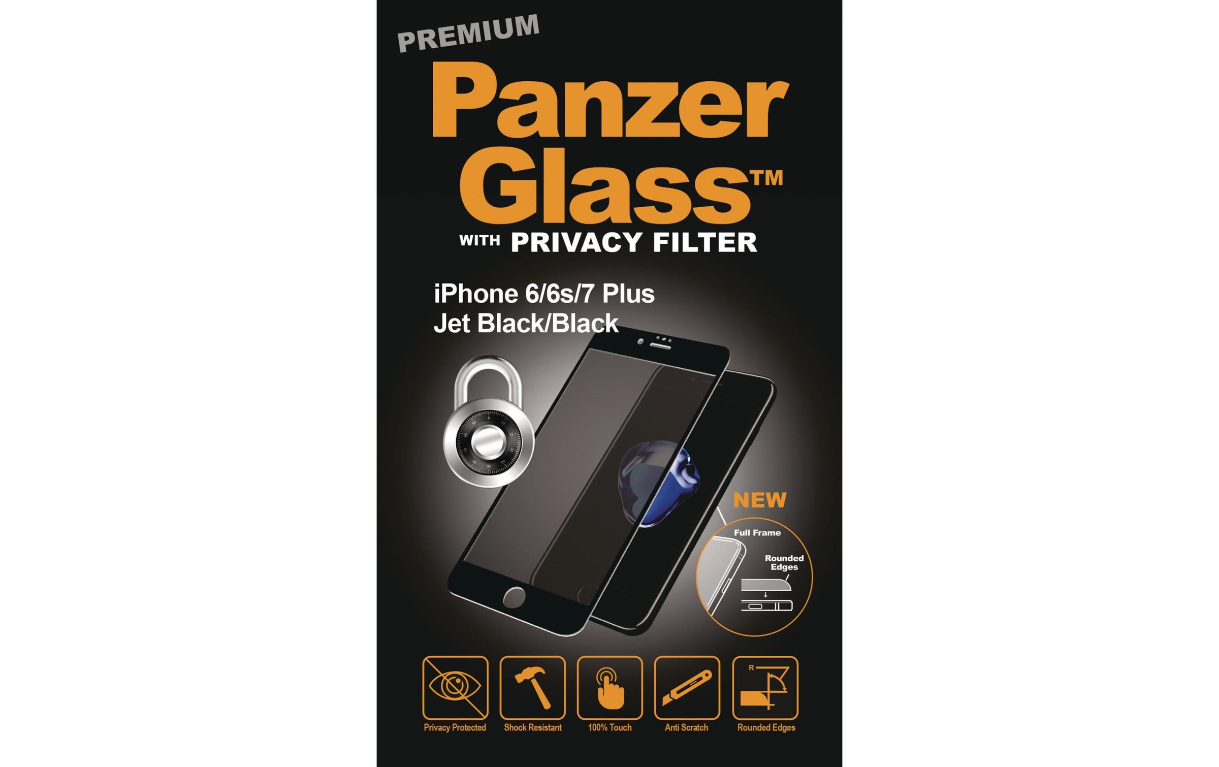 Image of PanzerGlass Displayschutzglas »Premium«, für iPhone 6 Plus, iPhone 6s Plus, iPhone 7 Plus, iPhone 8 Plus, (1 St.) bei Ackermann Versand Schweiz