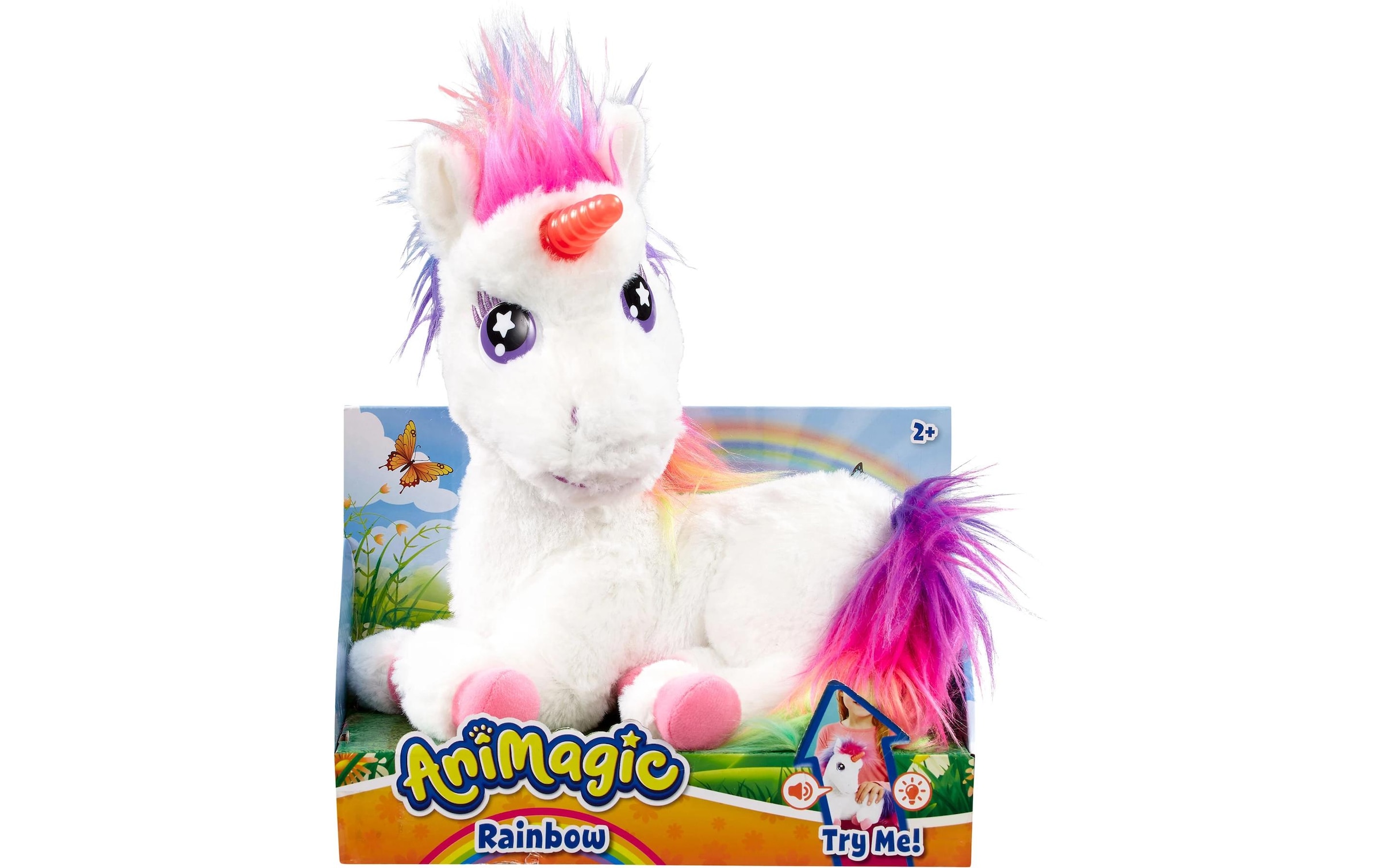 Plüschfigur »Max Bersinger Animagic Rainbow Unicorn«