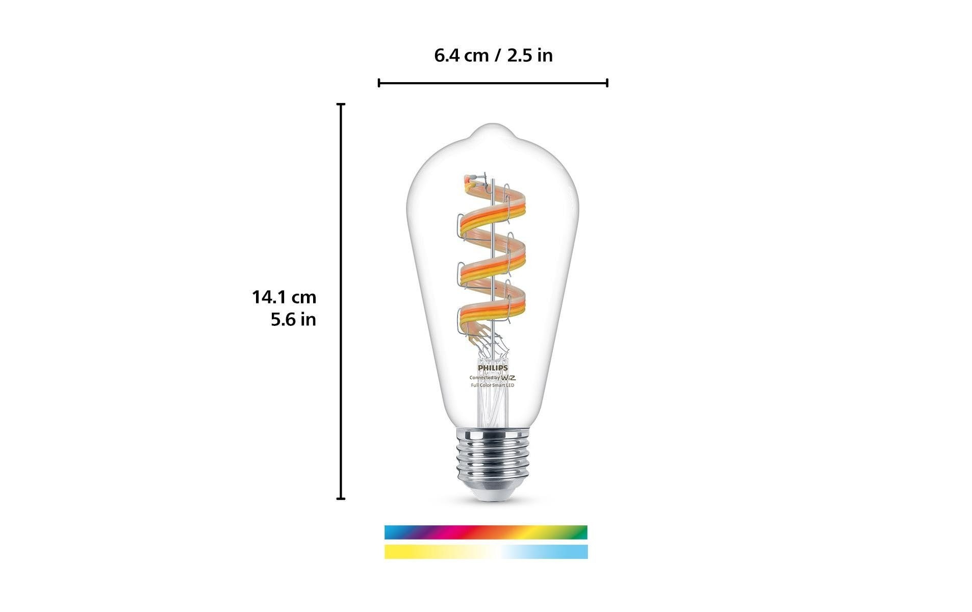 WiZ Smarte LED-Leuchte »6.3W 40W E27 ST6« E27 Farbwechsler
