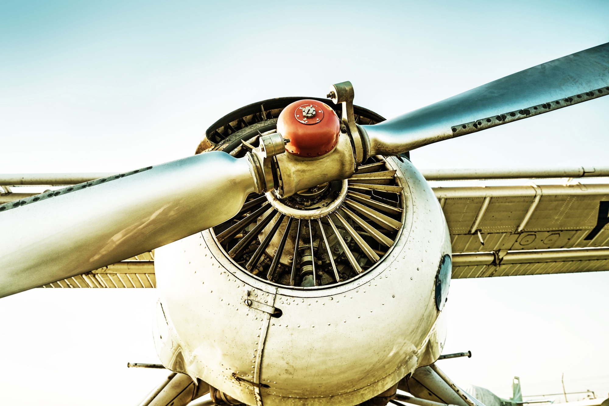 Image of queence Leinwandbild "Flugzeug" Flugzeuge Kunst 1 Stk. tlg. Akustikbild mit sehr guten Schallabsorptions-Eigenschaften