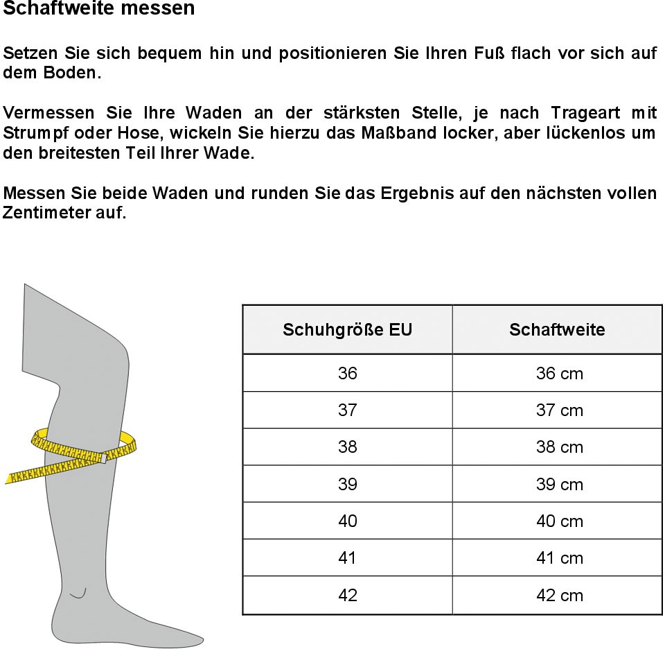 Tamaris Stiefel, mit modischen Faltungen am Schaft