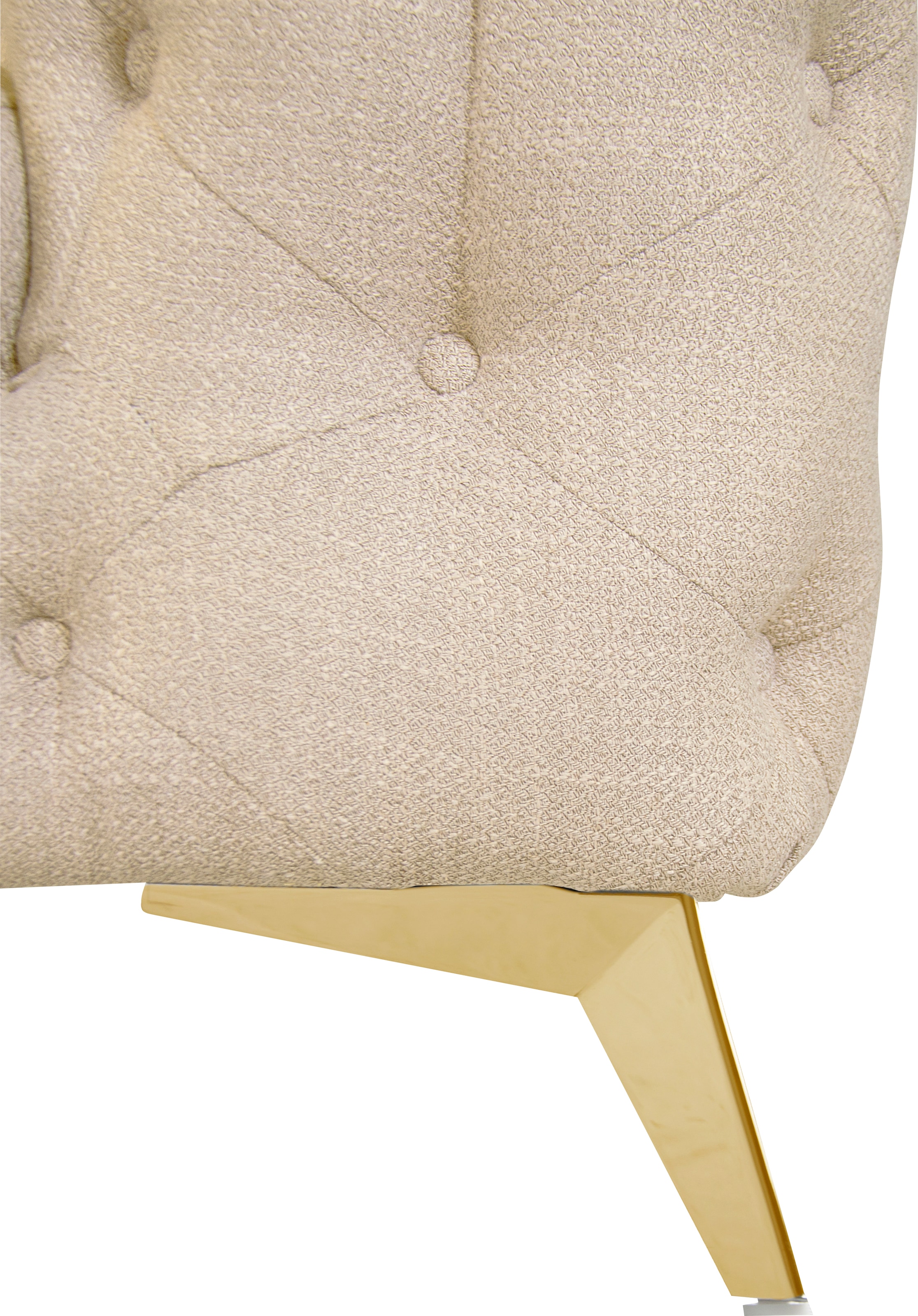 Leonique Chesterfield-Sessel »Glynis Sessel«, aufwändige Knopfheftung, moderne Chesterfield Optik, Fussfarbe wählbar